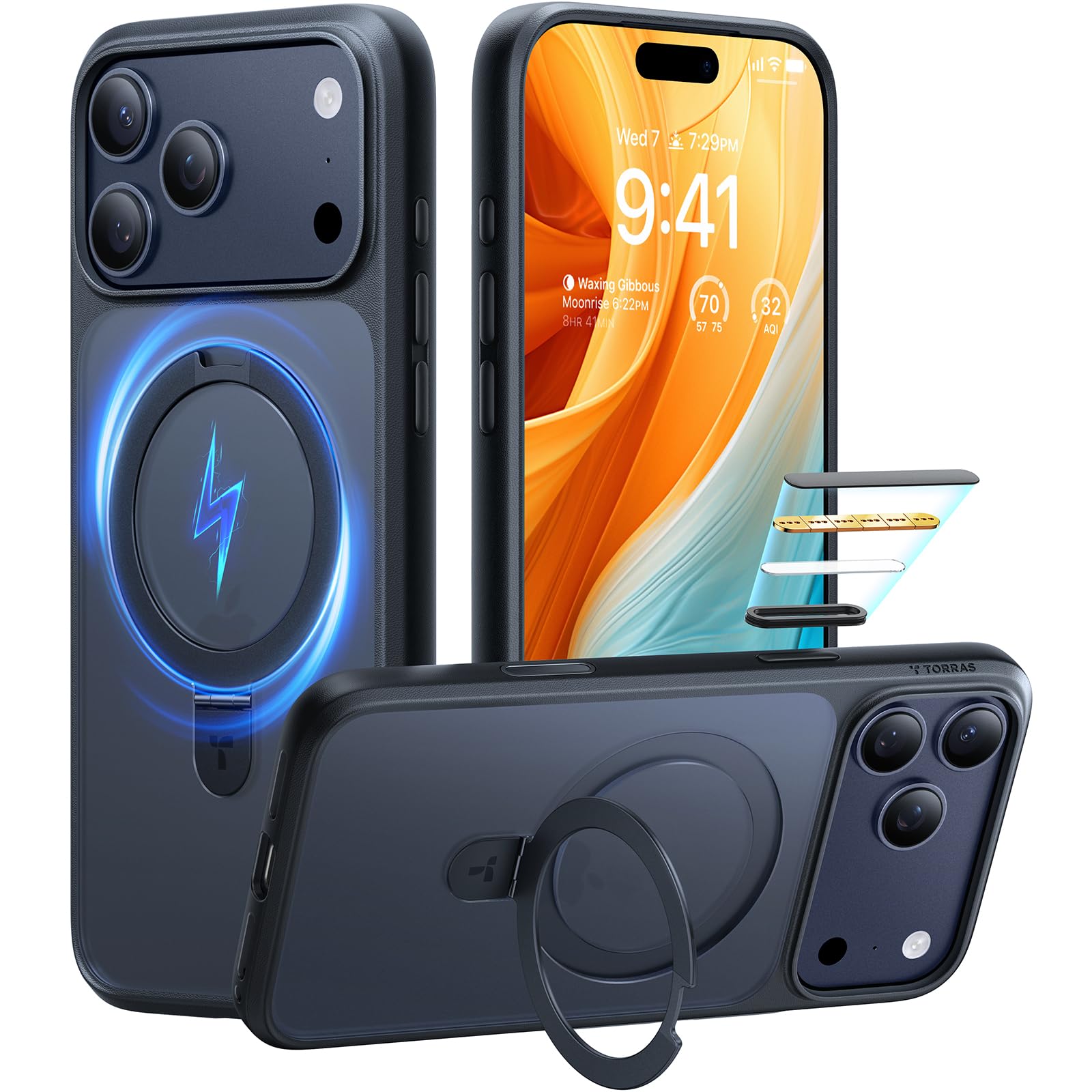 TORRAS Ostand for iPhone 17 Pro Case Magnetic, Fit for MagSafe... - Elefair Tech Official Product View 10