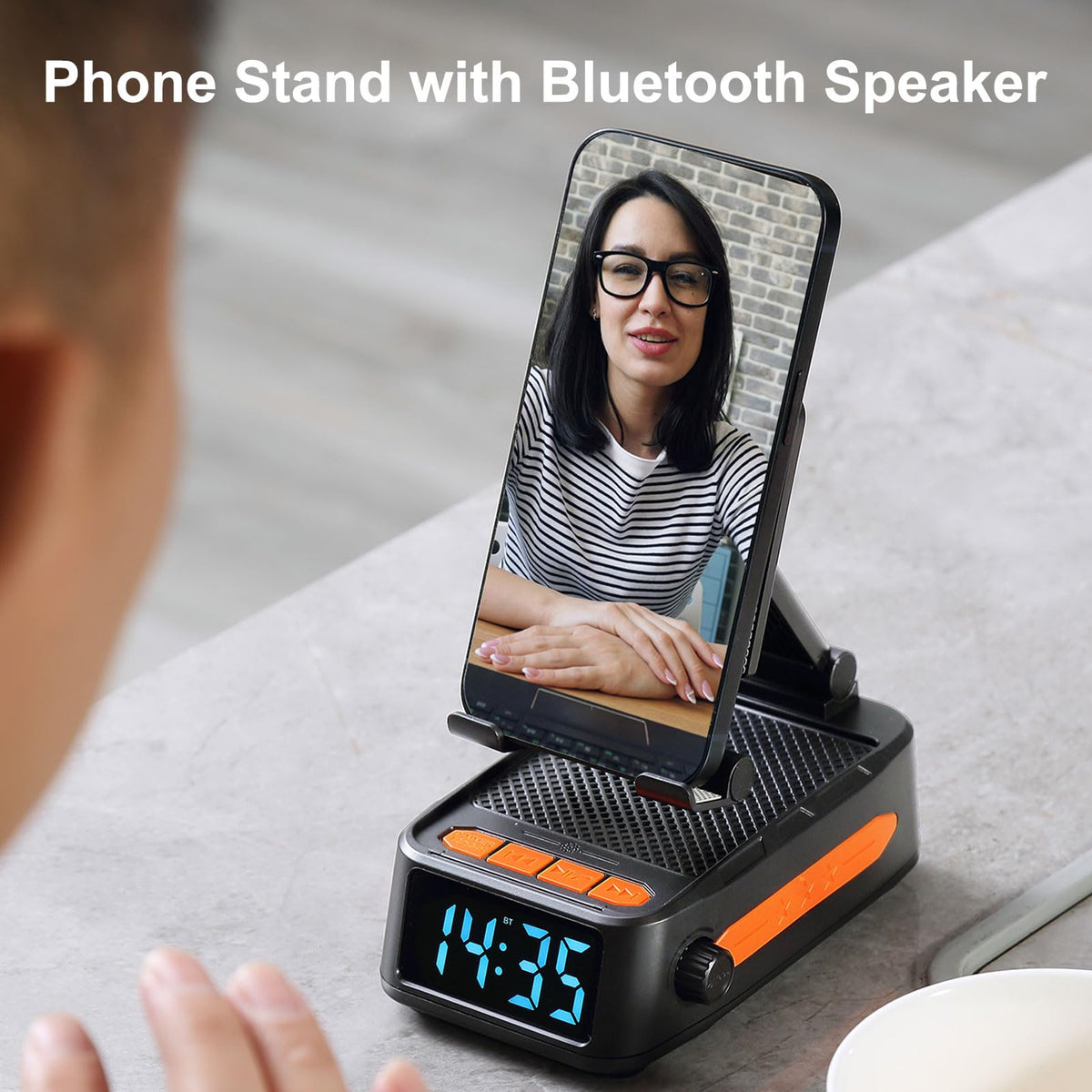 DiKaou Gifts for Men Women Bluetooth Speaker Phone Stand - DiKaou Official Imagery - 3