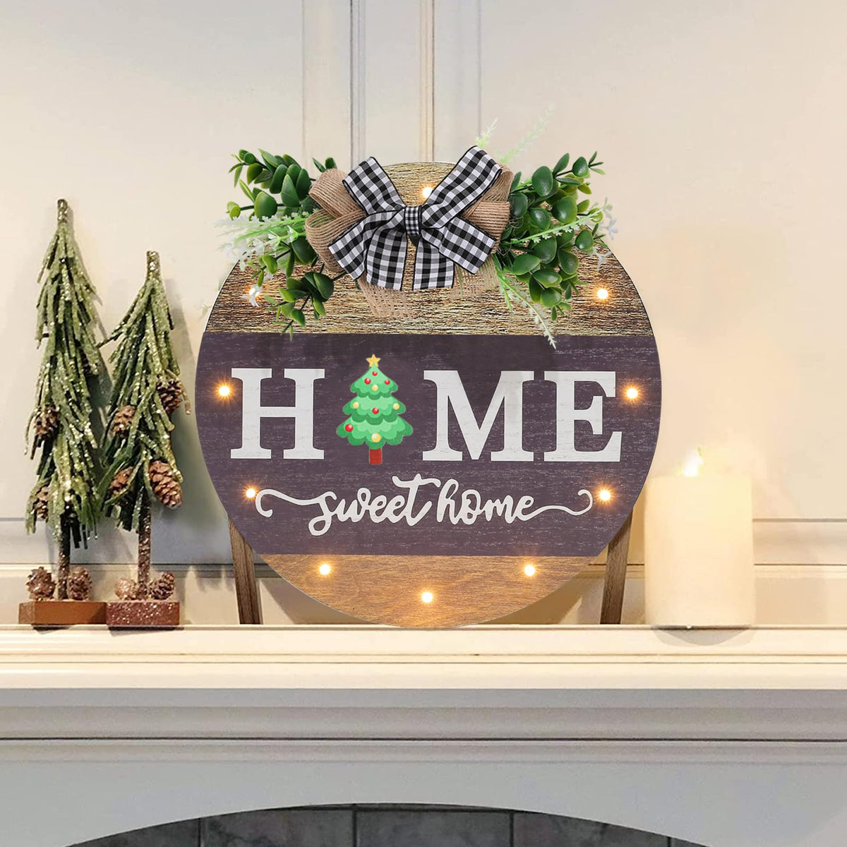 Interchangeable Welcome Sign for Front Door with 14 - HOMCDALY Official Imagery - 7