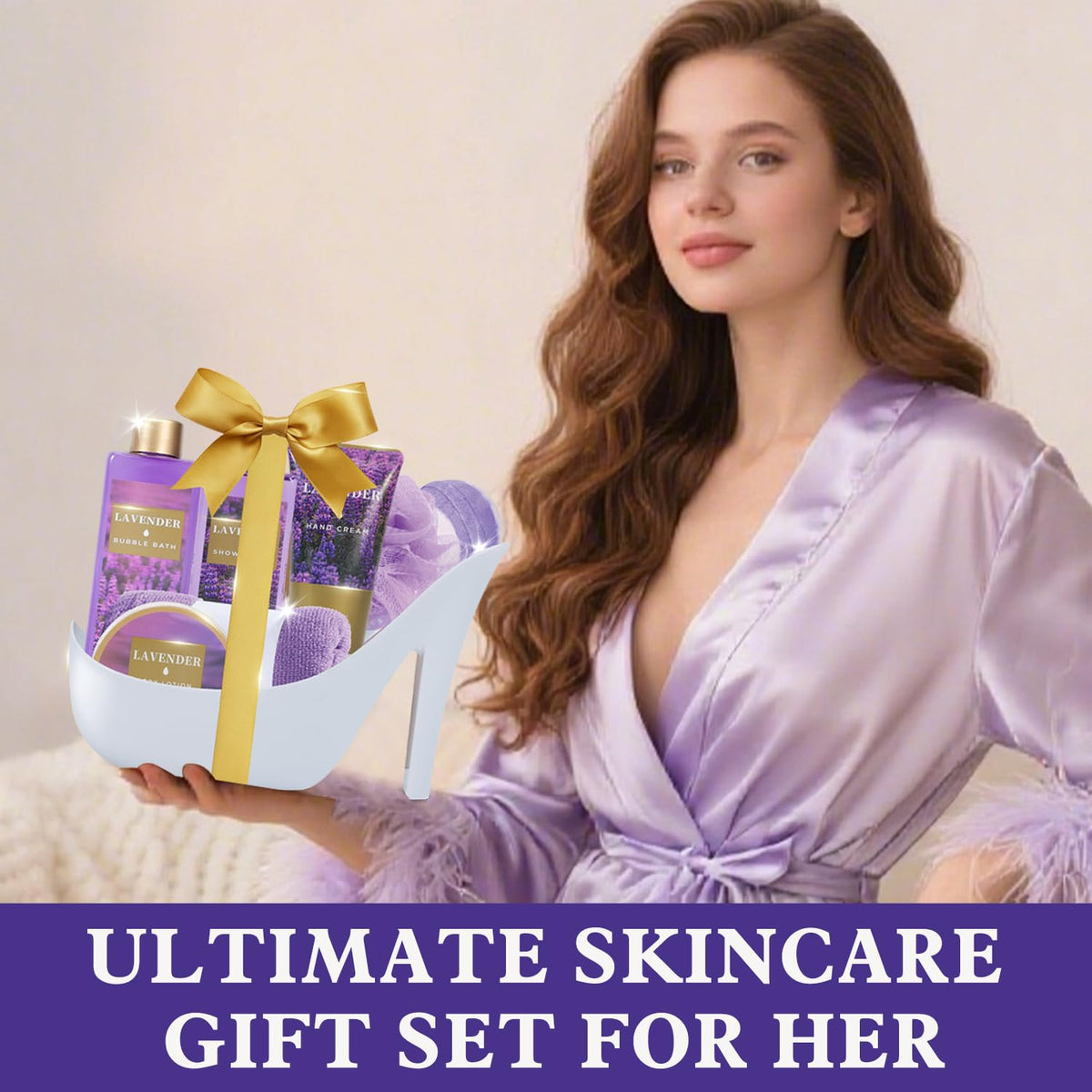 Spa Luxetique Gifts for Women 8pcs Relaxing Lavender Gift - SPA LUXETIQUE WORLD Official Imagery - 7