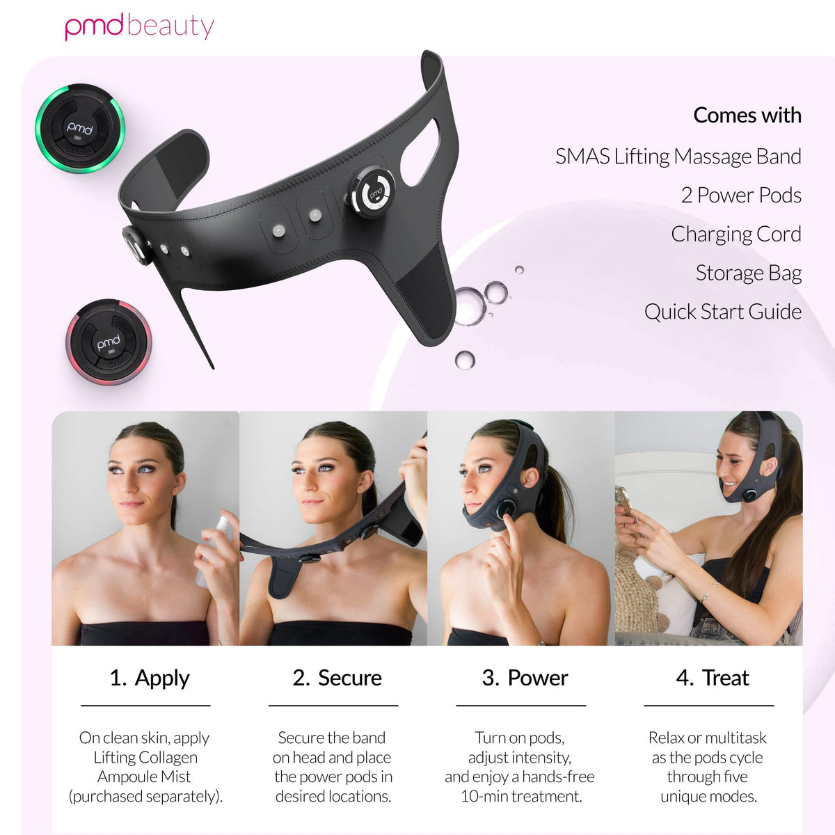 PMD Beauty SMAS Lifting Massage Band - Premium Selection Official Imagery - 5