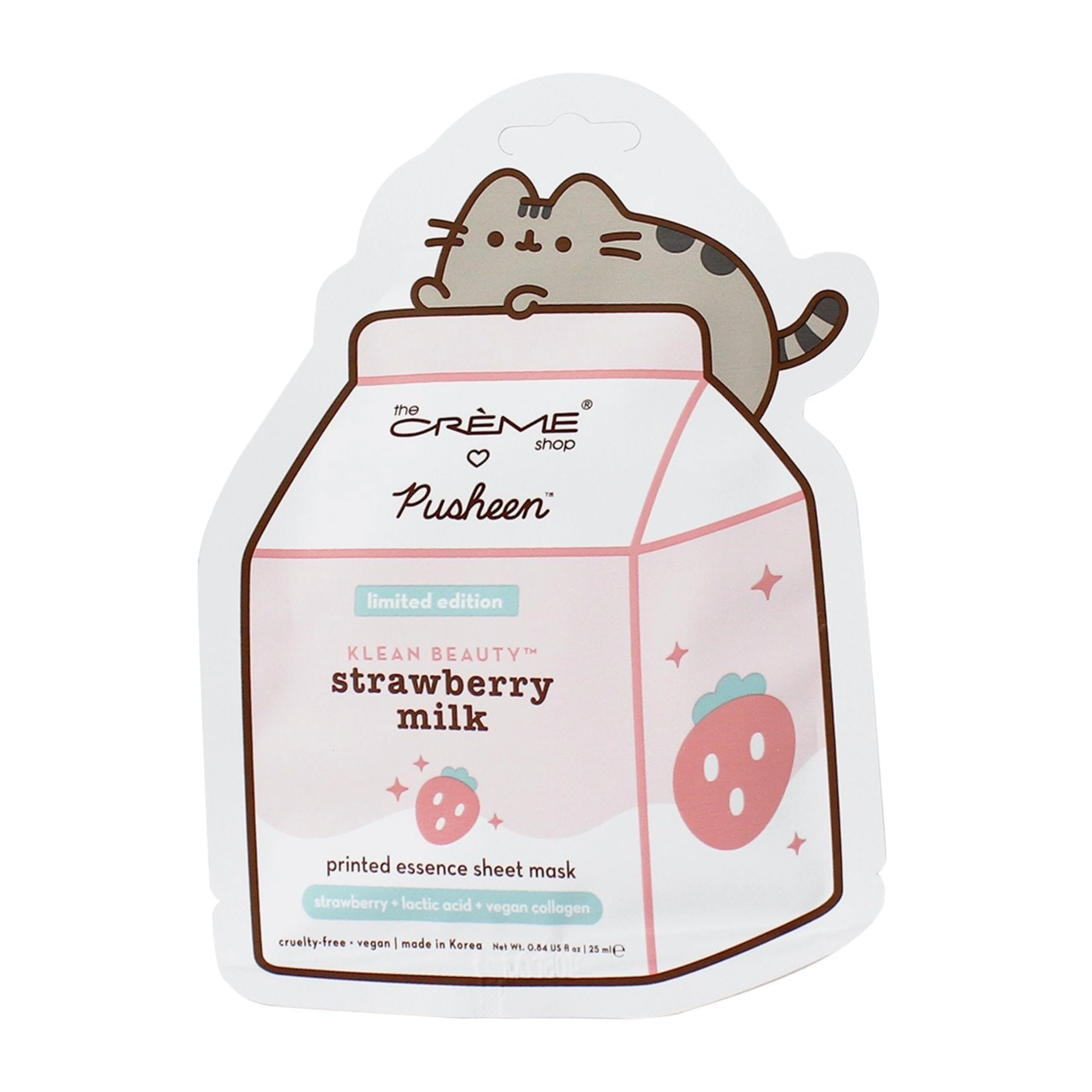 The Crème Shop x Pusheen Essence Sheet Mask (Strawberry - The Cr&egrave;me Shop
