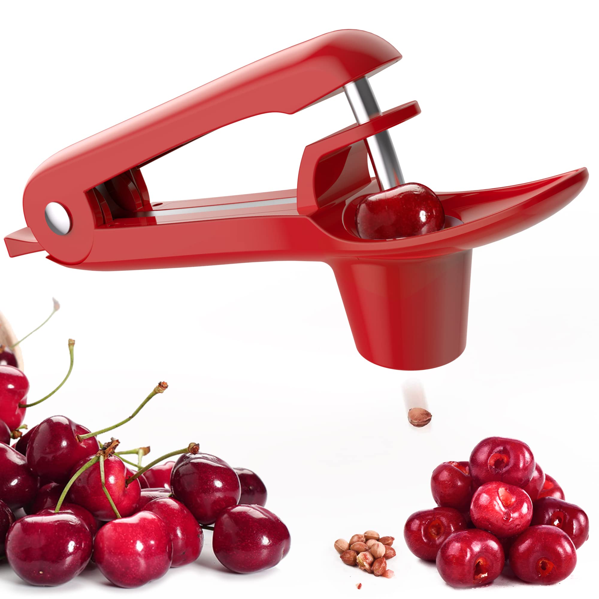 Cherry Pitter - UCMORX Stainless Steel Cherries Pitter Tool Cherr by UCMORX - Angle View 8