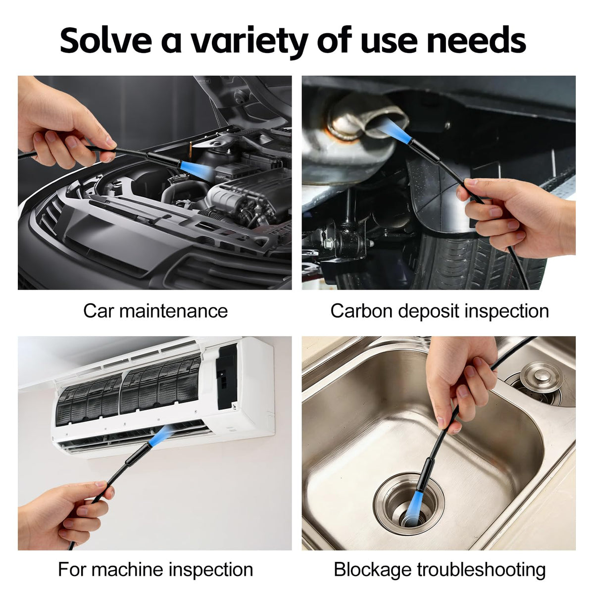 Endoscope Camera with Light Borescope Camera with 4 3 IPS - COOVIE Official Imagery - 5