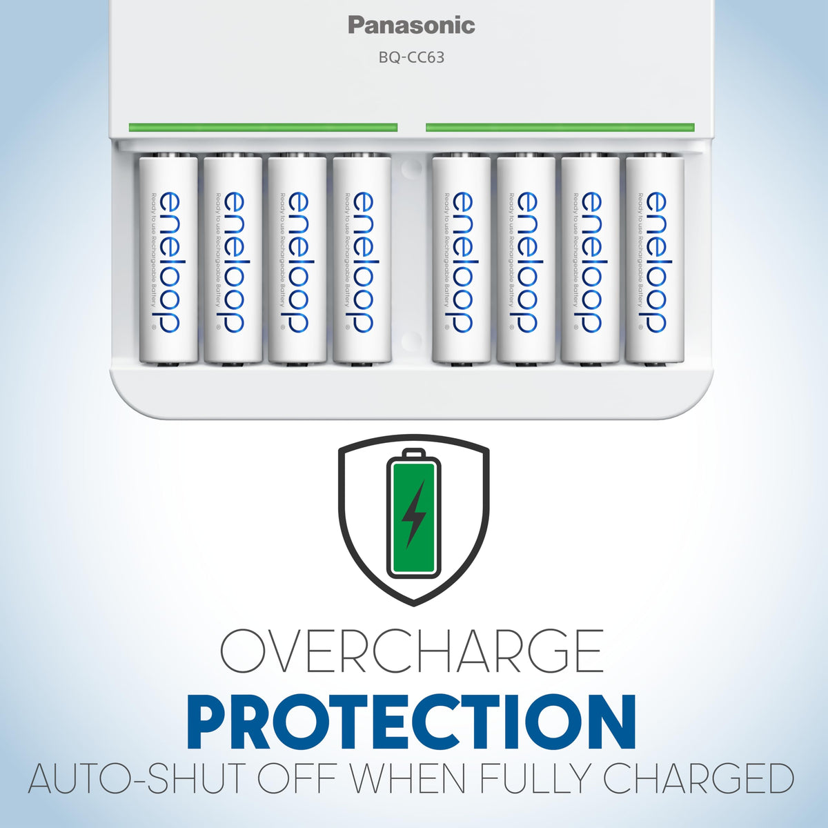 Panasonic BQ CC63SBA Advanced eneloop 8 Position Individual - Eneloop Official Imagery - 5