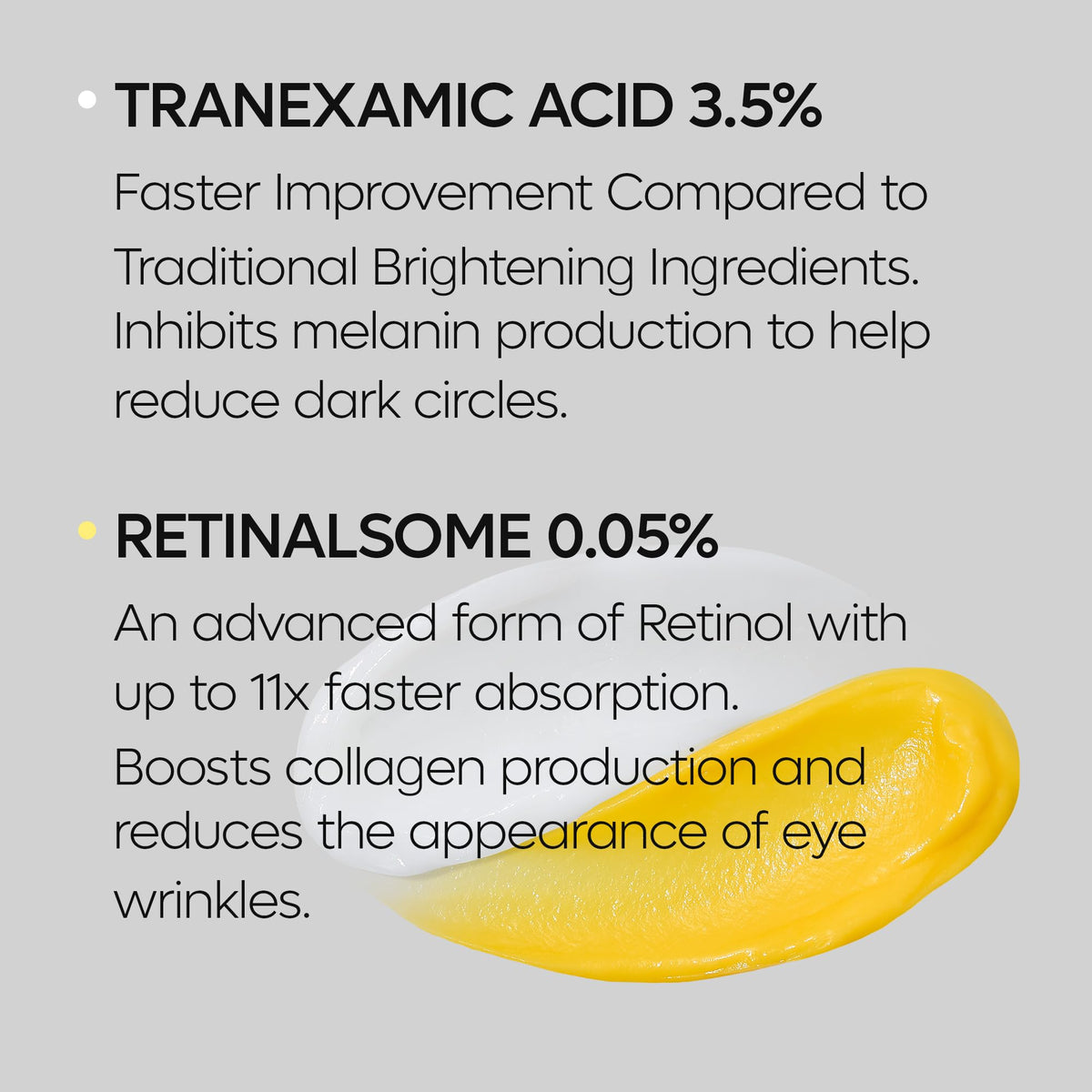 DR MELAXIN TX Tranexamic Acid Retinalsome Dual Eye Cream - Dr.Melaxin Official Imagery - 5
