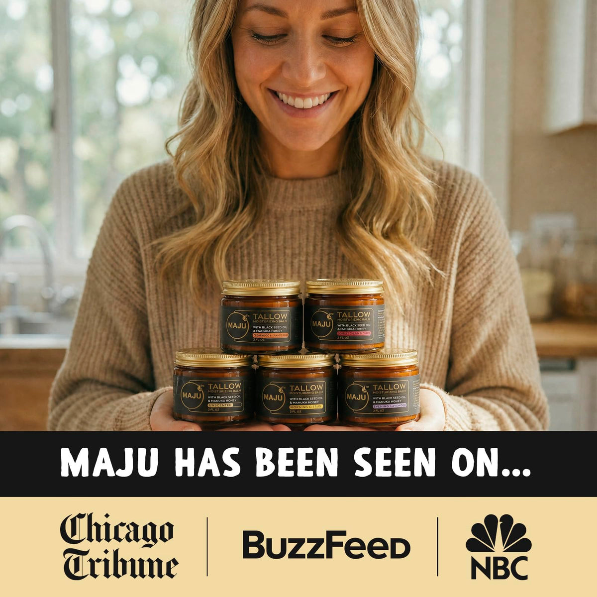 MAJU Tallow Honey Balm Evening Lavender Grass Fed Beef - Maju Superfoods Official Imagery - 6