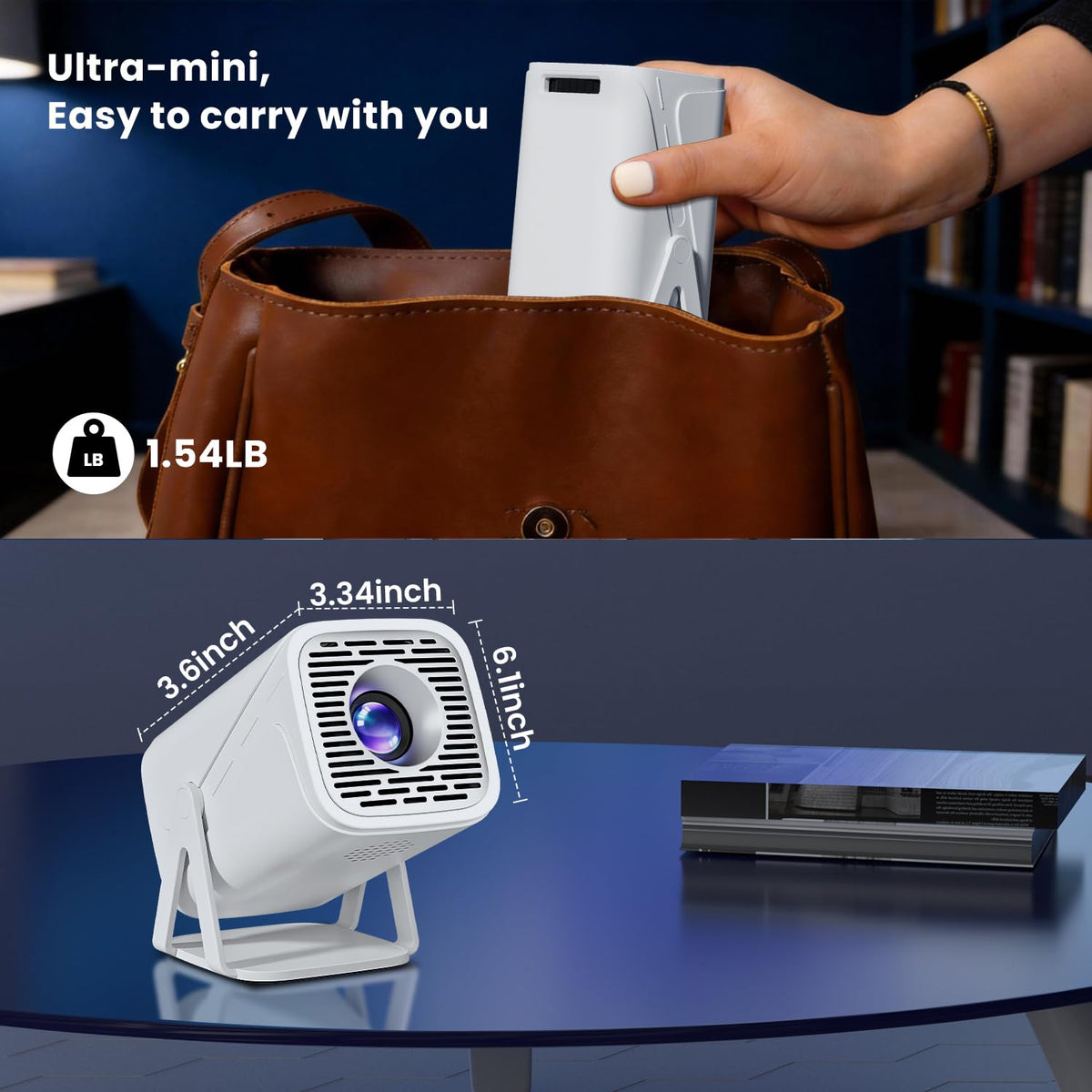 Mini Projector with WiFi and Bluetooth 4k Support Portable - TryLand Official Imagery - 8