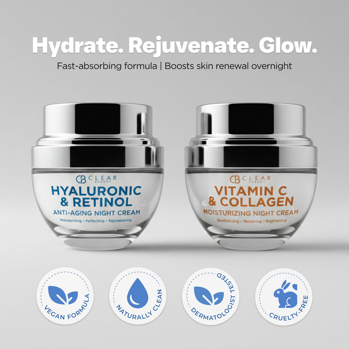 Clear Beauty Face Moisturizer Cream Value Set Dermatologist - Clear Beauty Official Imagery - 8