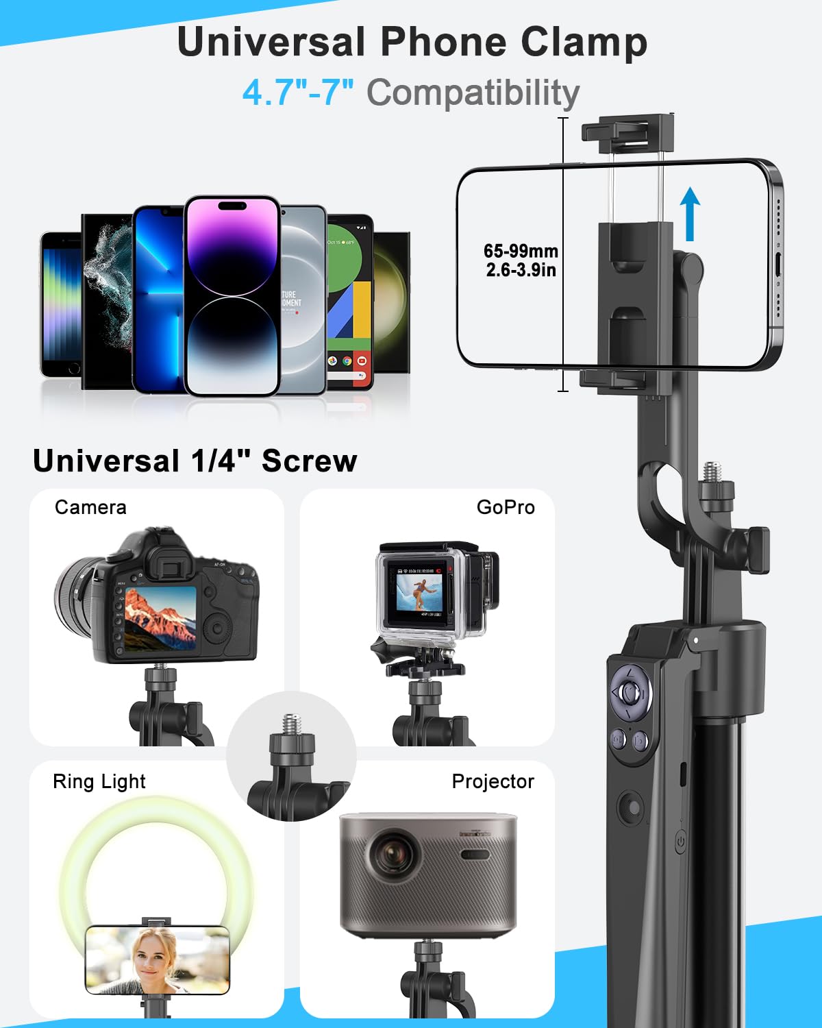 Vlogging Kit for iPhone Android 63 Auto Face Tracking Tripod - BEFAME Official Imagery - 8