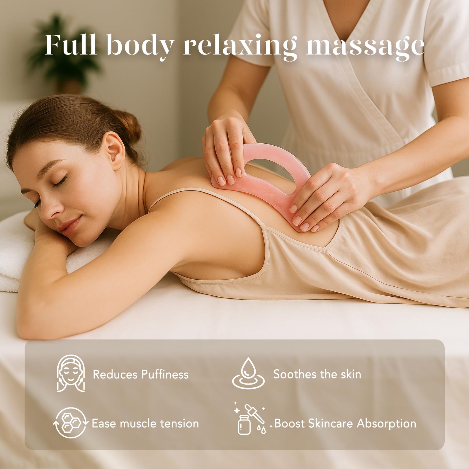 BAIMEI IcyMe ice roller and Gua Sha massager for full body skincare, featuring a sleek design and ergonomic handles.