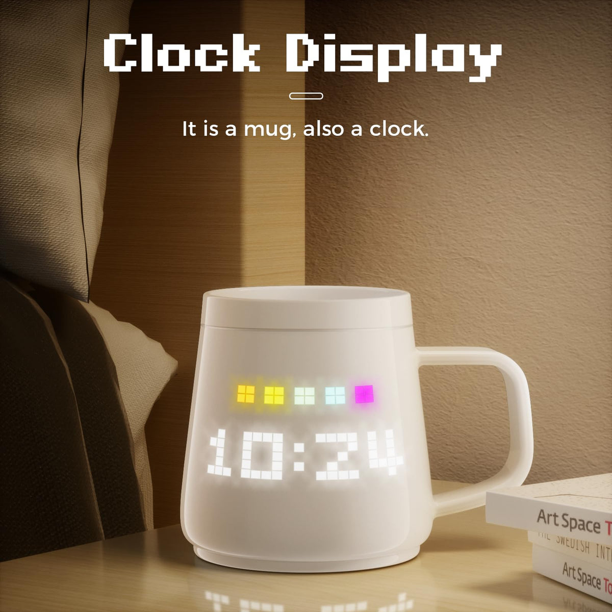 PixelMug P1 AI Enhanced Smart Mug with Pixel Display - Namfar Official Imagery - 4