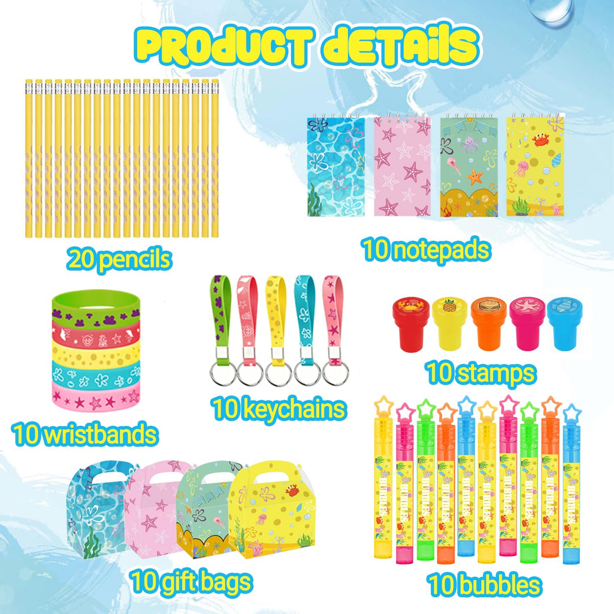 80Pcs Party Favors Set Gift Birthday Decorations Classroom - WPAZH Official Imagery - 4