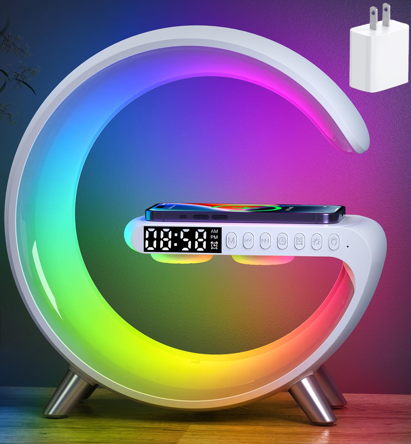 ALYNIC Smart LED Table Lamp, 4-in-1 Wireless Charger, Night Light - ALYNIC Official Product View 10