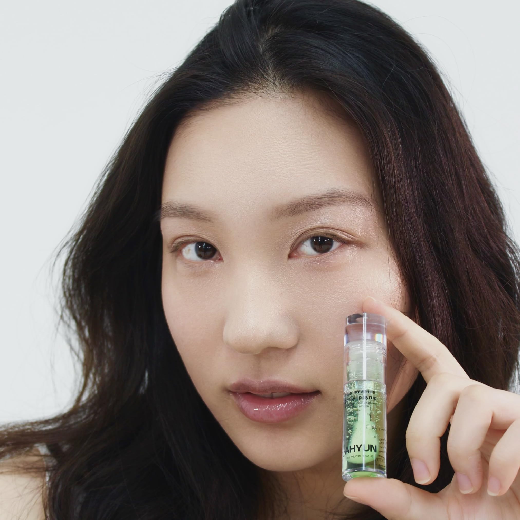 AHYUN Matcha Vanilla Glossy Lip Syrup - Fungal Acne Safe Non Sticky Barrier Ca - AHYUN Official Product View 5