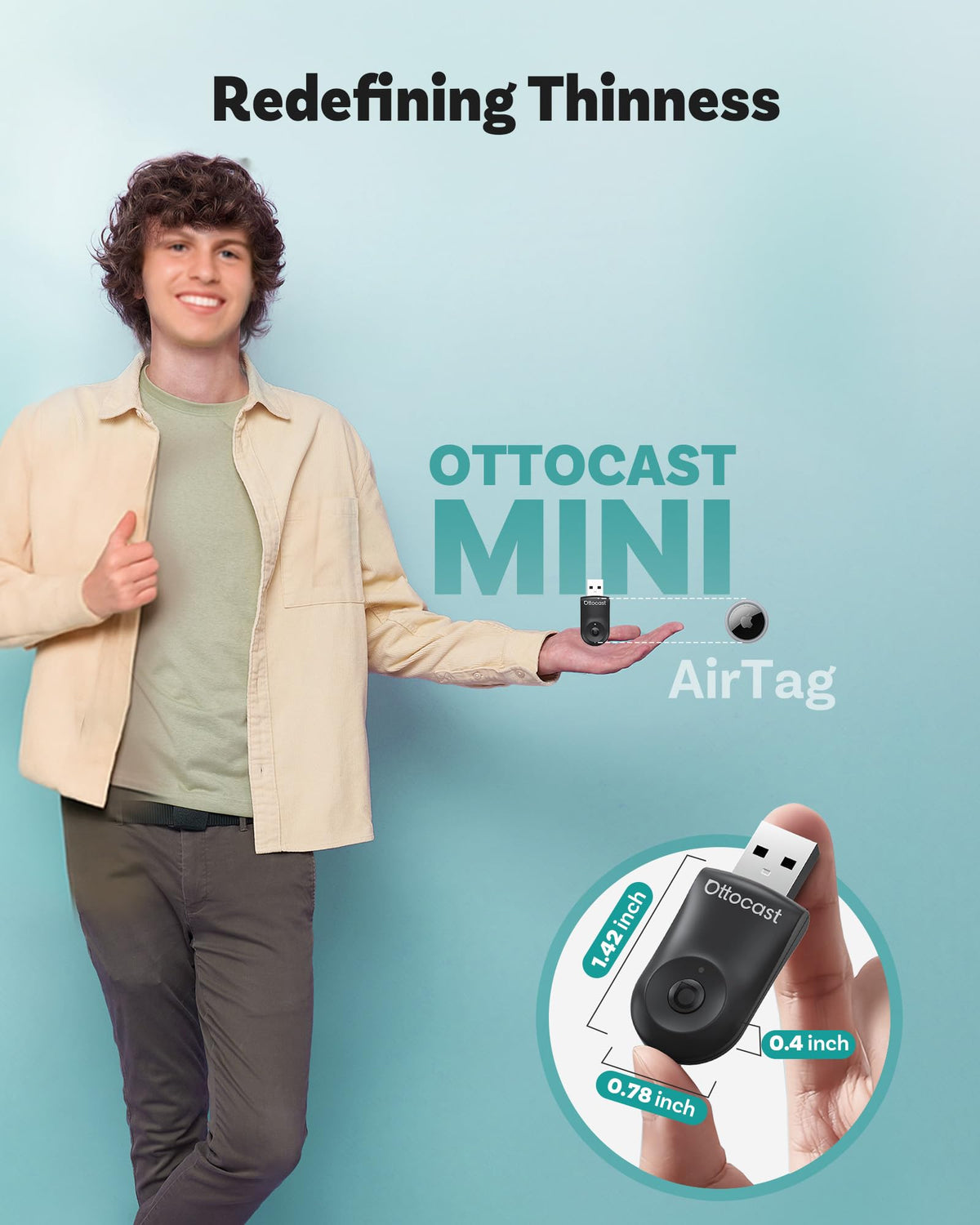 OTTOCAST Mini 2025 Wireless CarPlay Android Auto 2 in 1 - OTTOCAST Official Imagery - 6