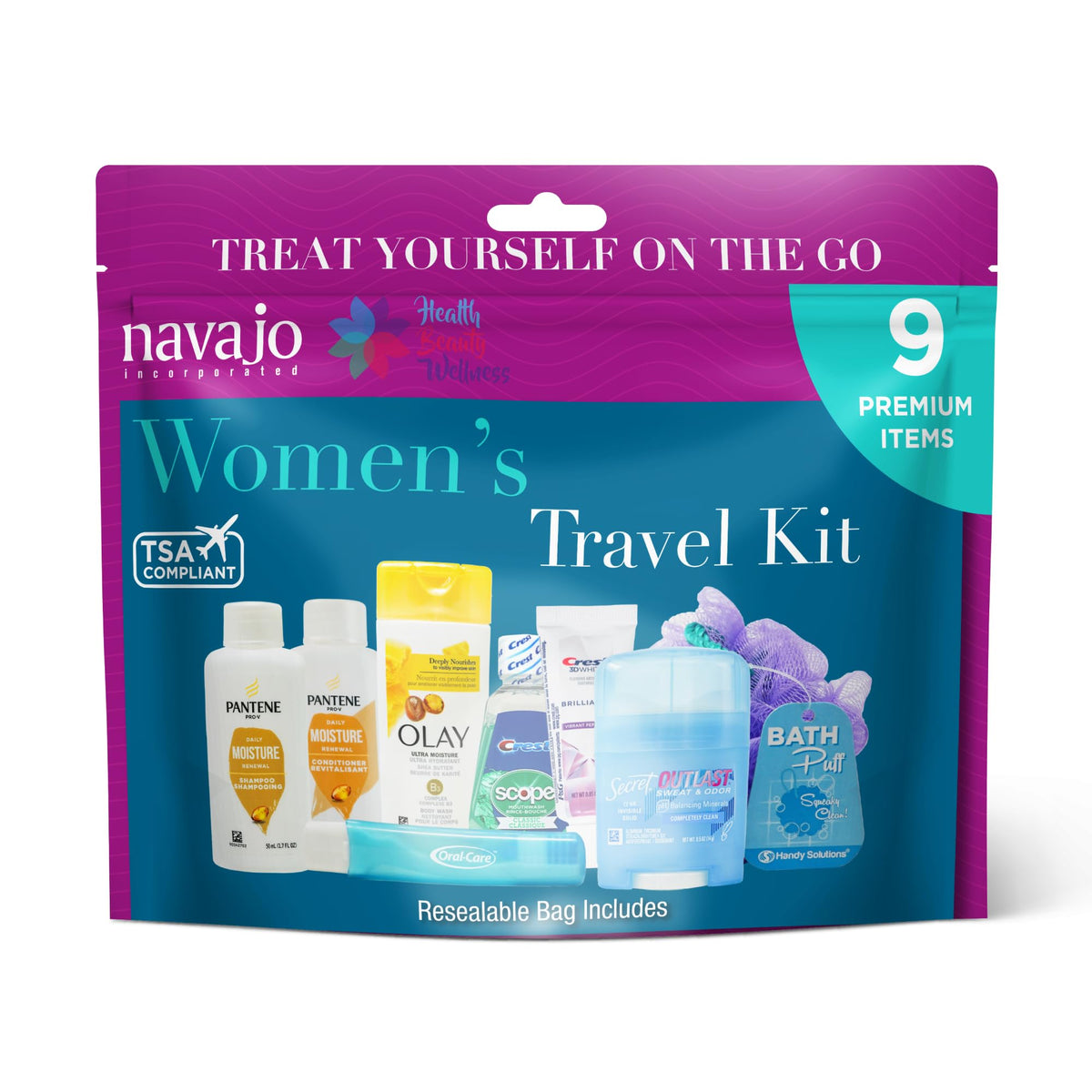 Handy Solutions 9 Piece Resealable Women s Travel Kit - Handy Solutions Official Imagery - 4