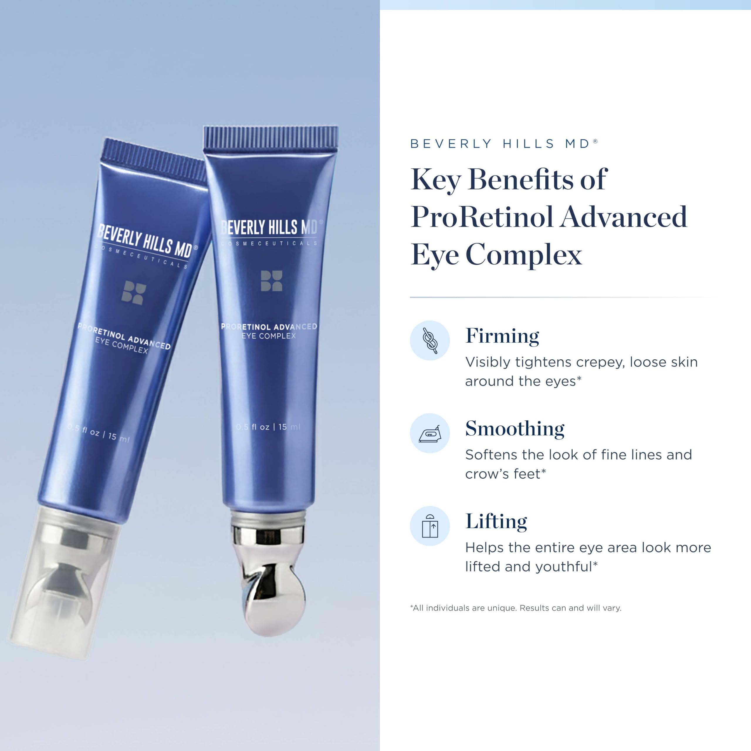 Beverly Hills MD ProRetinol Advanced Eye Complex with Bakuchiol, 0.5 fl oz - Beverly Hills MD Official Product View 3