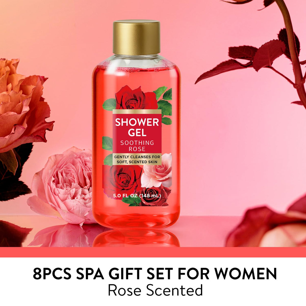 Spa Luxetique Gifts for Women 8pcs of Romantic Rose Gift Set - SPA LUXETIQUE WORLD Official Imagery - 4
