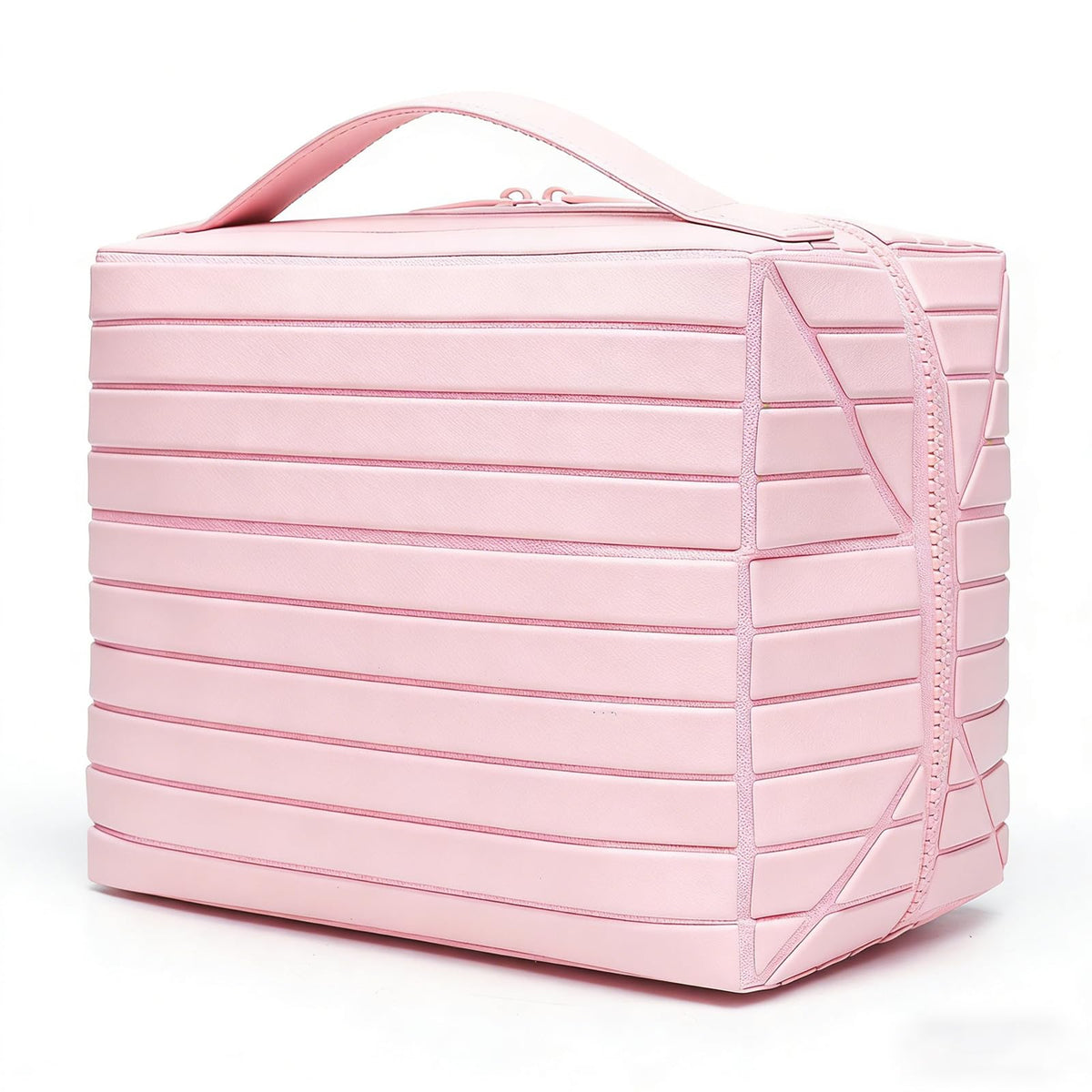 Lay Flat Fold Down Standing Makeup Bag Large Travel Toiletry - Premium Selection Official Imagery - 1