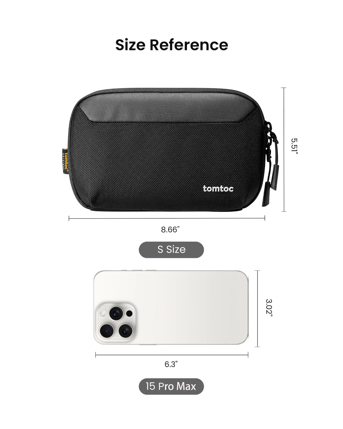 tomtoc Travel Cable Organizer Pouch Electronics Accessories - tomtoc Official Imagery - 5