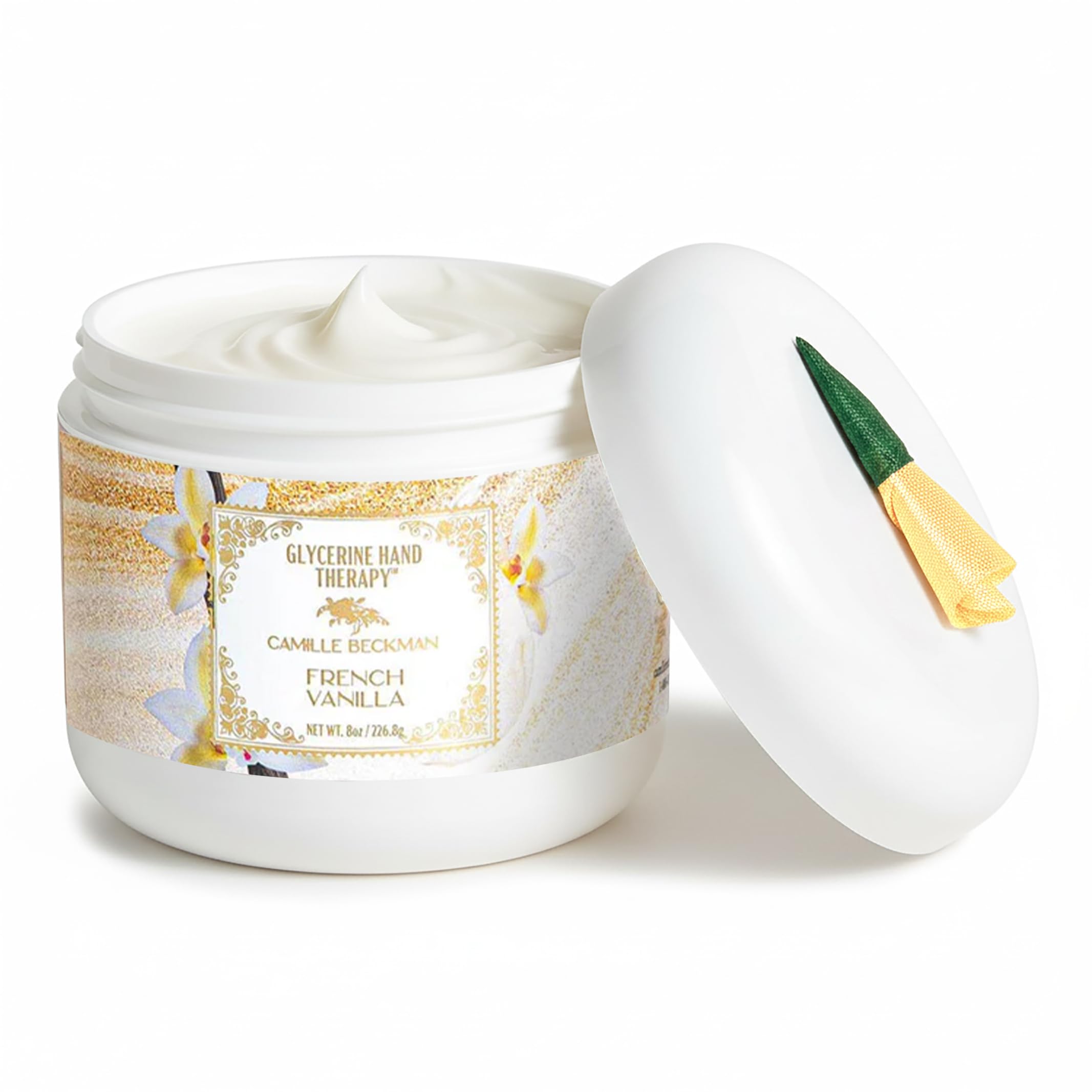 Camille Beckman Glycerine Hand Therapy Cream, French Vanilla, 8 oz - Camille Beckman Official Product View 2