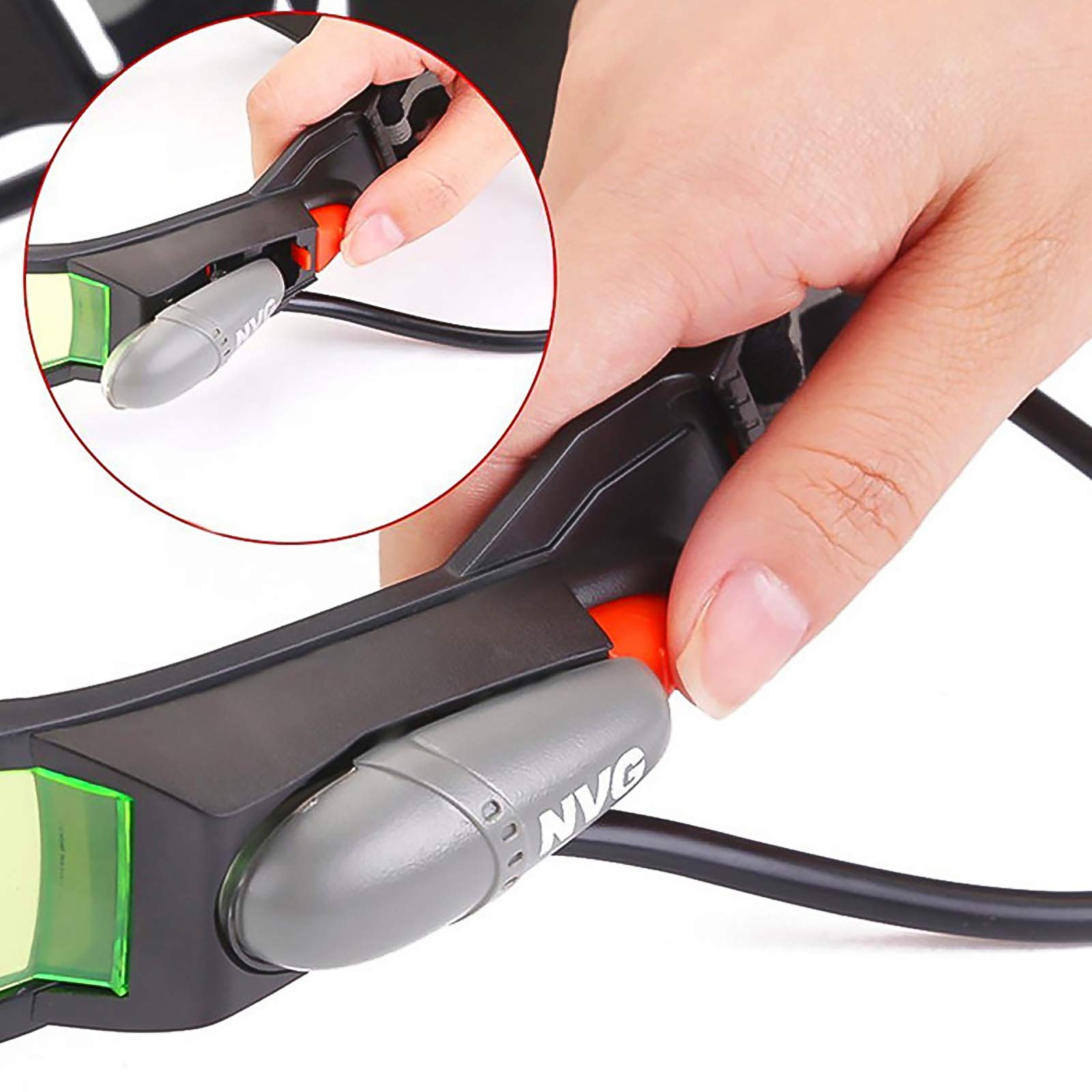 ALLOMN Spy Night Vision Goggles with Flip-Out, Adjustable Kids LED Night Green L - ALLOMN Official Product View 9