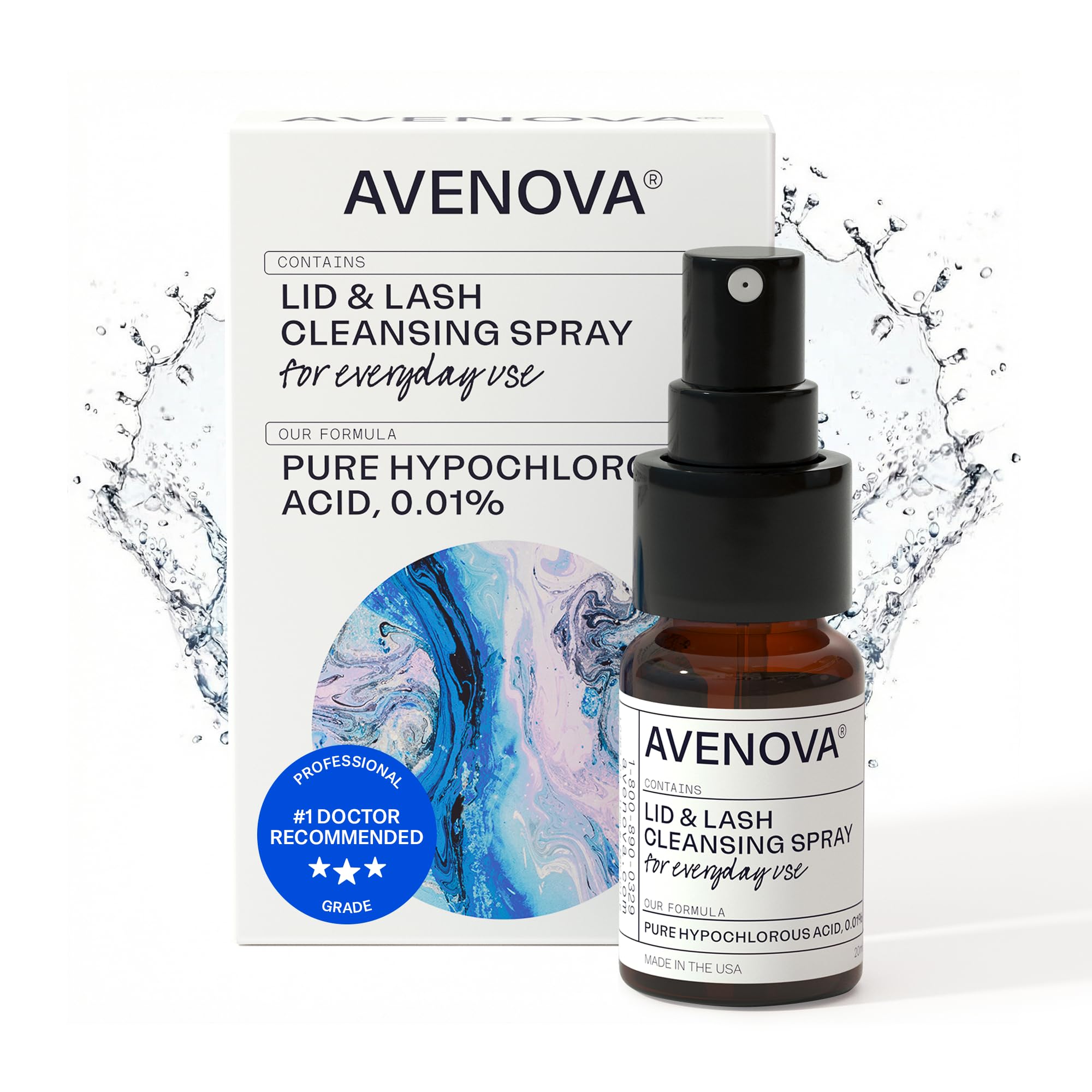 Avenova Eyelid Spray Cleanser for Lid & Lash, Bottle - Avenova Official Product View 2