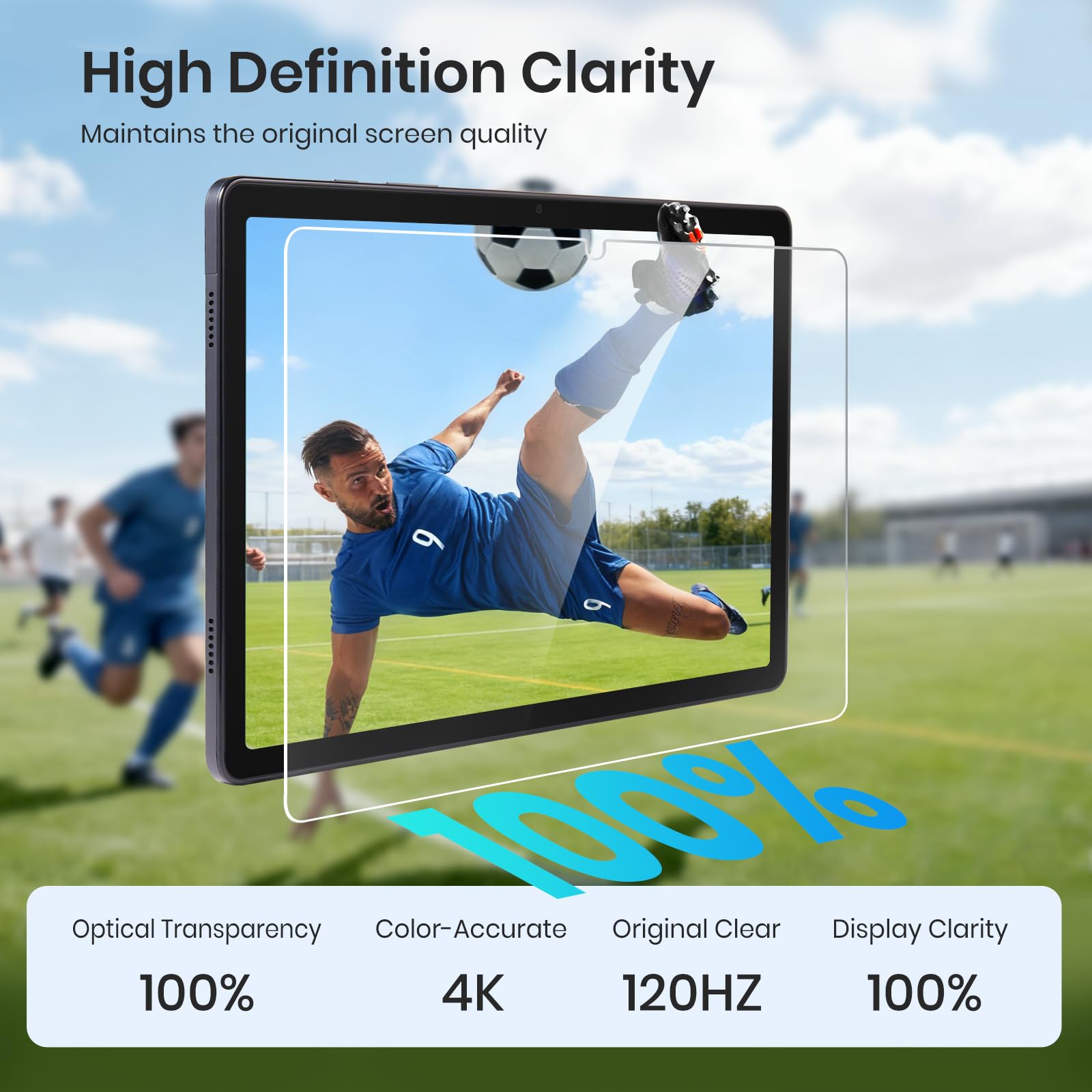 CoBak 2-pack tempered glass screen protectors for Samsung Galaxy Tab A11 Plus and A9 Plus with installation frame and 9H hardness.