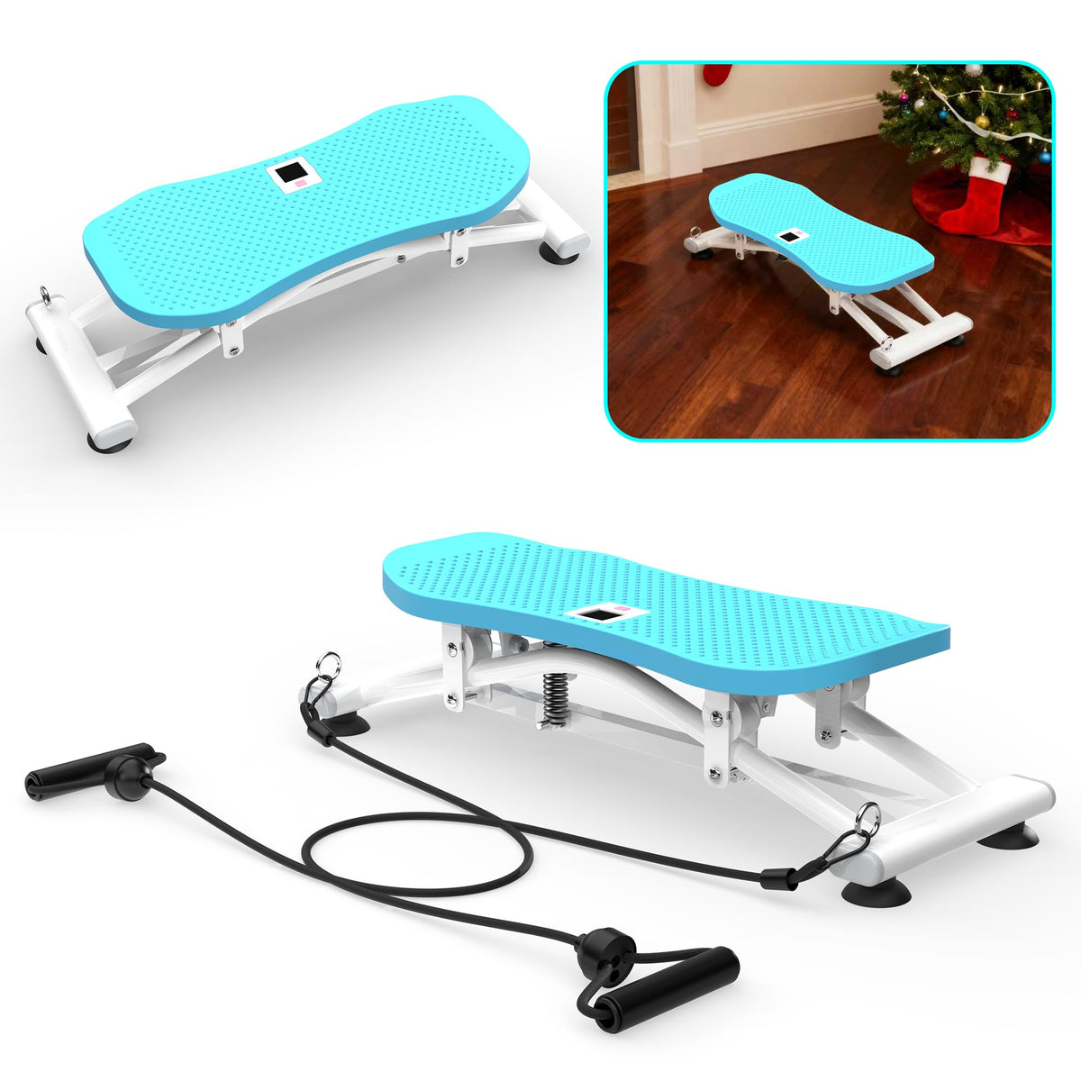 Sliding Ski Simulator with Resistance Bands - BUENASO Official Imagery - 8
