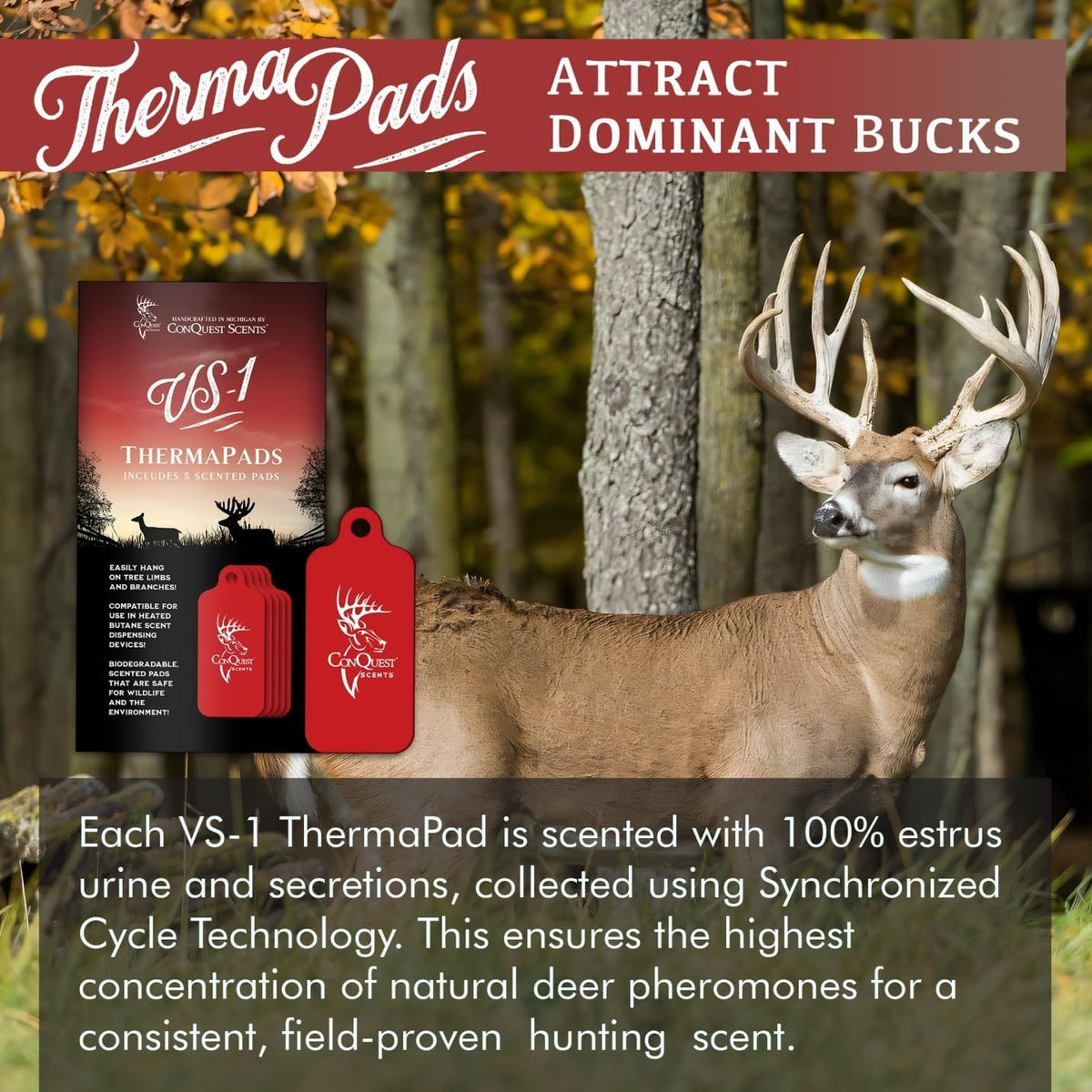 Conquest Scents ThermaPads Deer Attractant Hunting Scent - Conquest Scents Official Imagery - 5