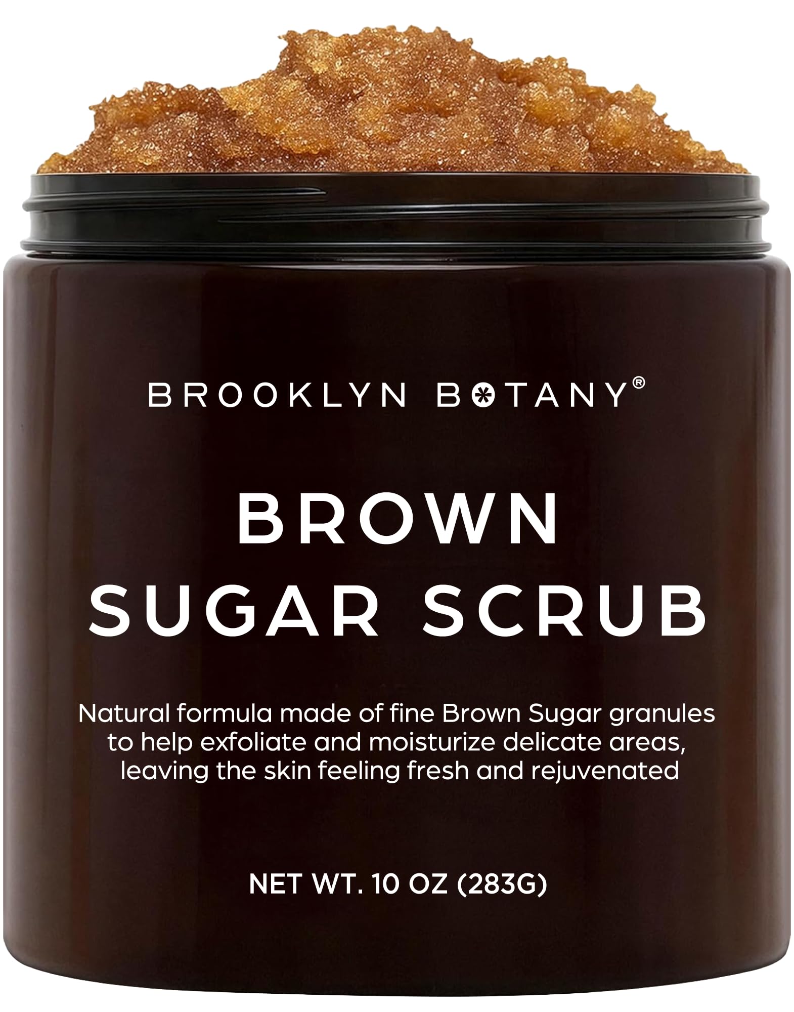 Brooklyn Botany Brown Sugar Body Scrub - Moisturizing and Exfoliating Body & Fa - Brooklyn Botany Official Product View 2