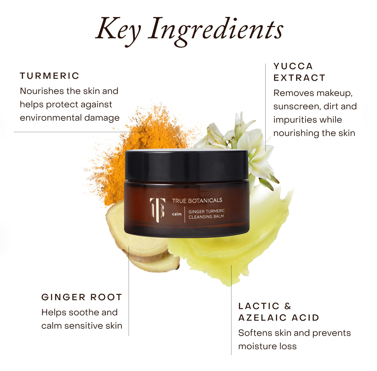 True Botanicals Ginger Turmeric Cleansing Balm Makeup - True Botanicals Official Imagery - 6