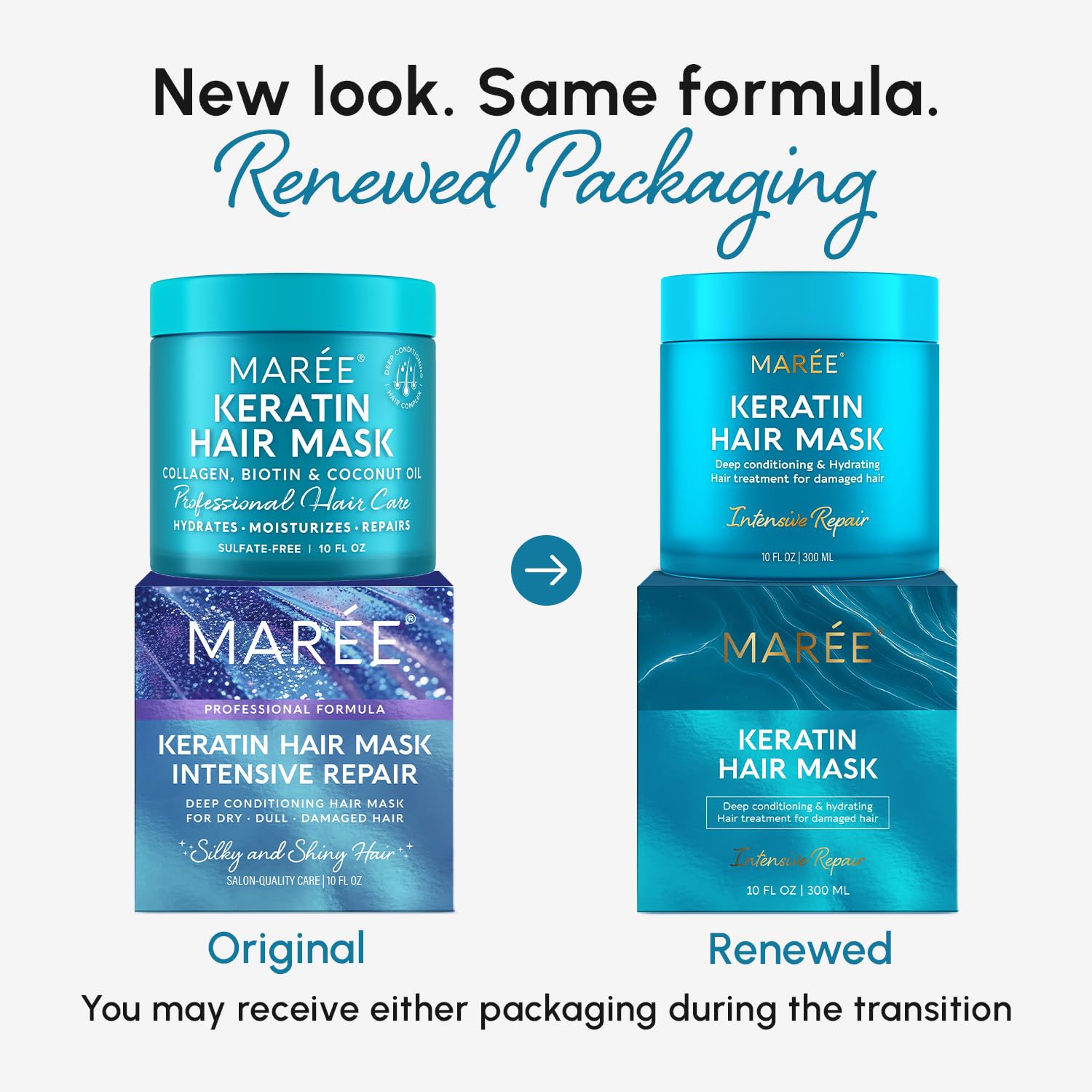 MAREE Deep Conditioning Hair Mask for Damaged Hair Treatment – Keratin Hair - MAREE Official Product View 3