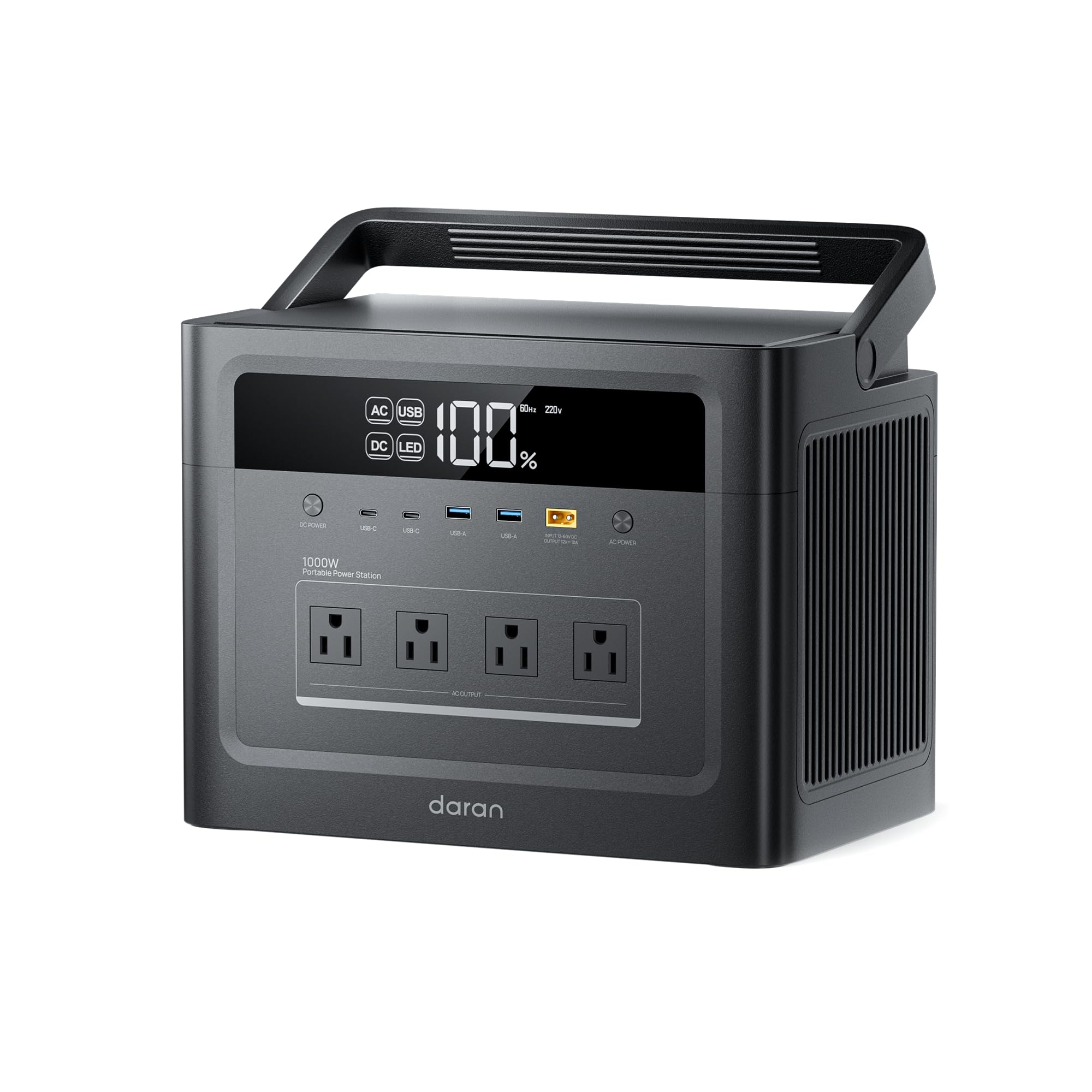 DaranEner Portable Power Station 2000W Surge, Solar Generator 100 - DaranEner Official Product View 1
