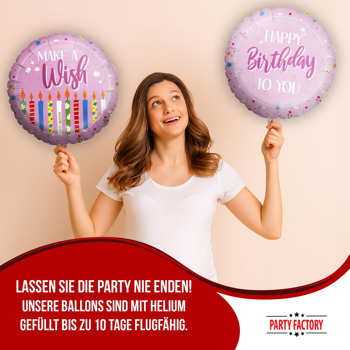 Party Factory Party Set Happy Birthday Pink 41 Piece Party - Party Factory Official Imagery - 4
