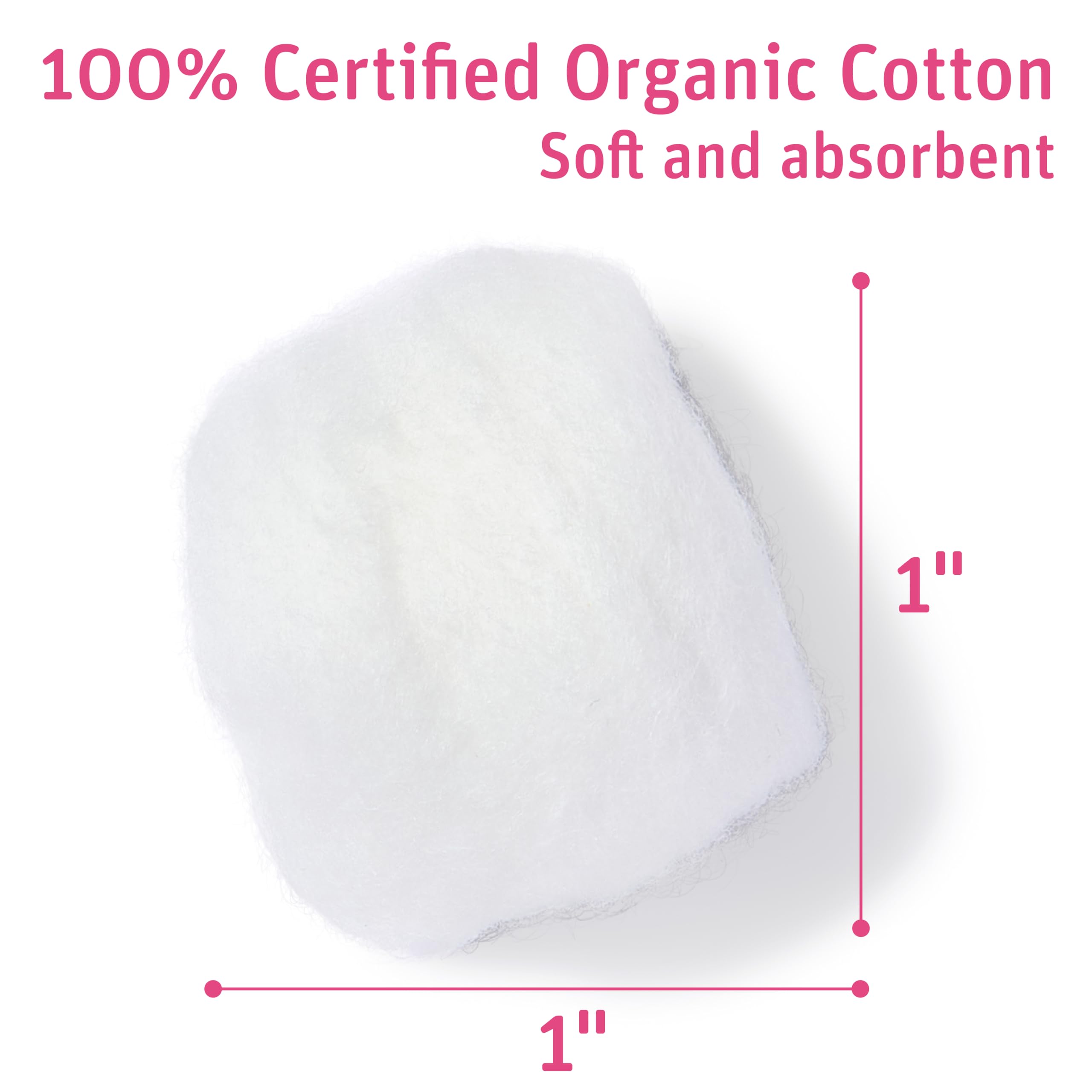 Simply Soft Premium Organic Cotton Balls, 600 Count   100% Pure C - Simply Soft Official Product View 2