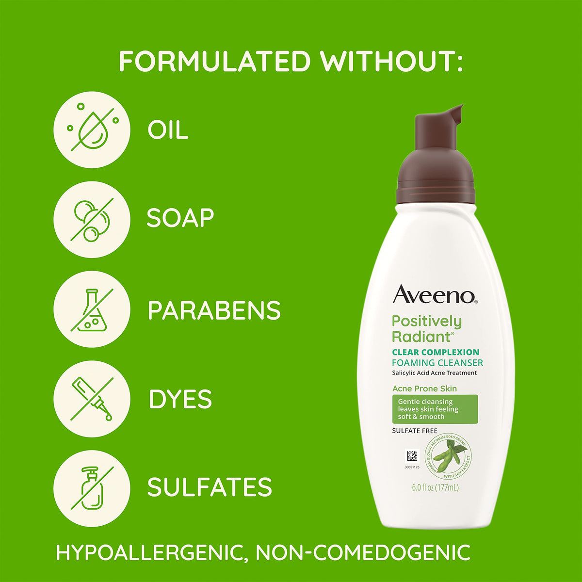 Aveeno Clear Complexion Foaming Oil Free Facial Cleanser - Aveeno Official Imagery - 6