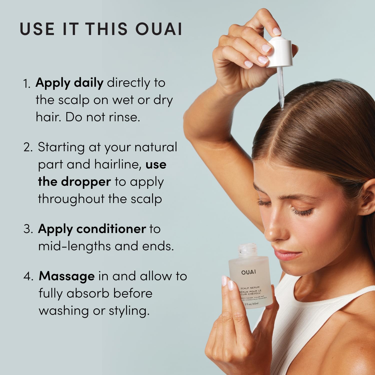 OUAI Scalp Serum - Balancing Hair Serum - OUAI Official Product View 8