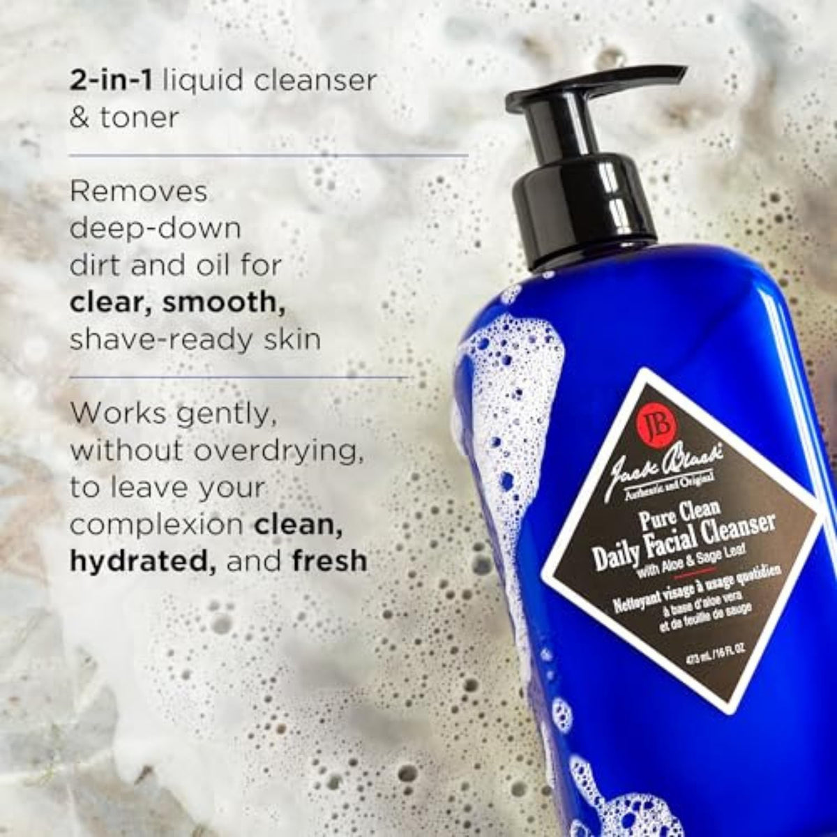 Jack Black Pure Clean Daily Facial Cleanser Men s Sulfate - Premium Selection Official Imagery - 4