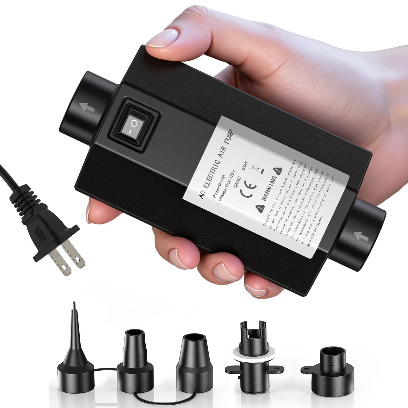 Fumxi Quick-Fill Inflatable Bed Pump,Electric Air Pump Inflator/Deflat - View 1
