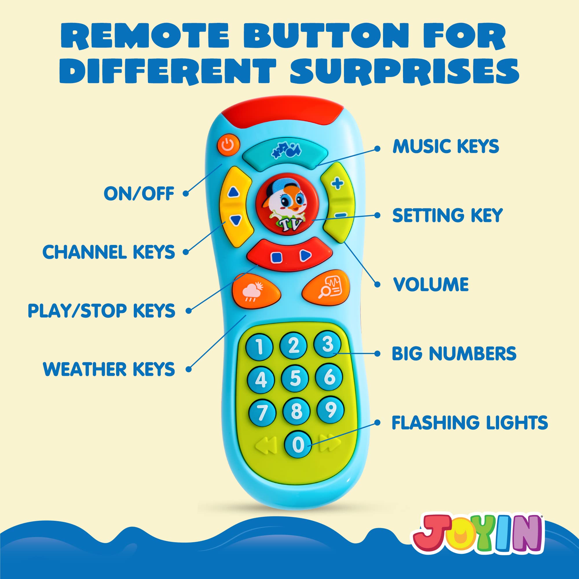 JOYIN Learning Phone and Remote Toy for Kids, Fun Smartphone Toys by JOYIN - Angle View 6