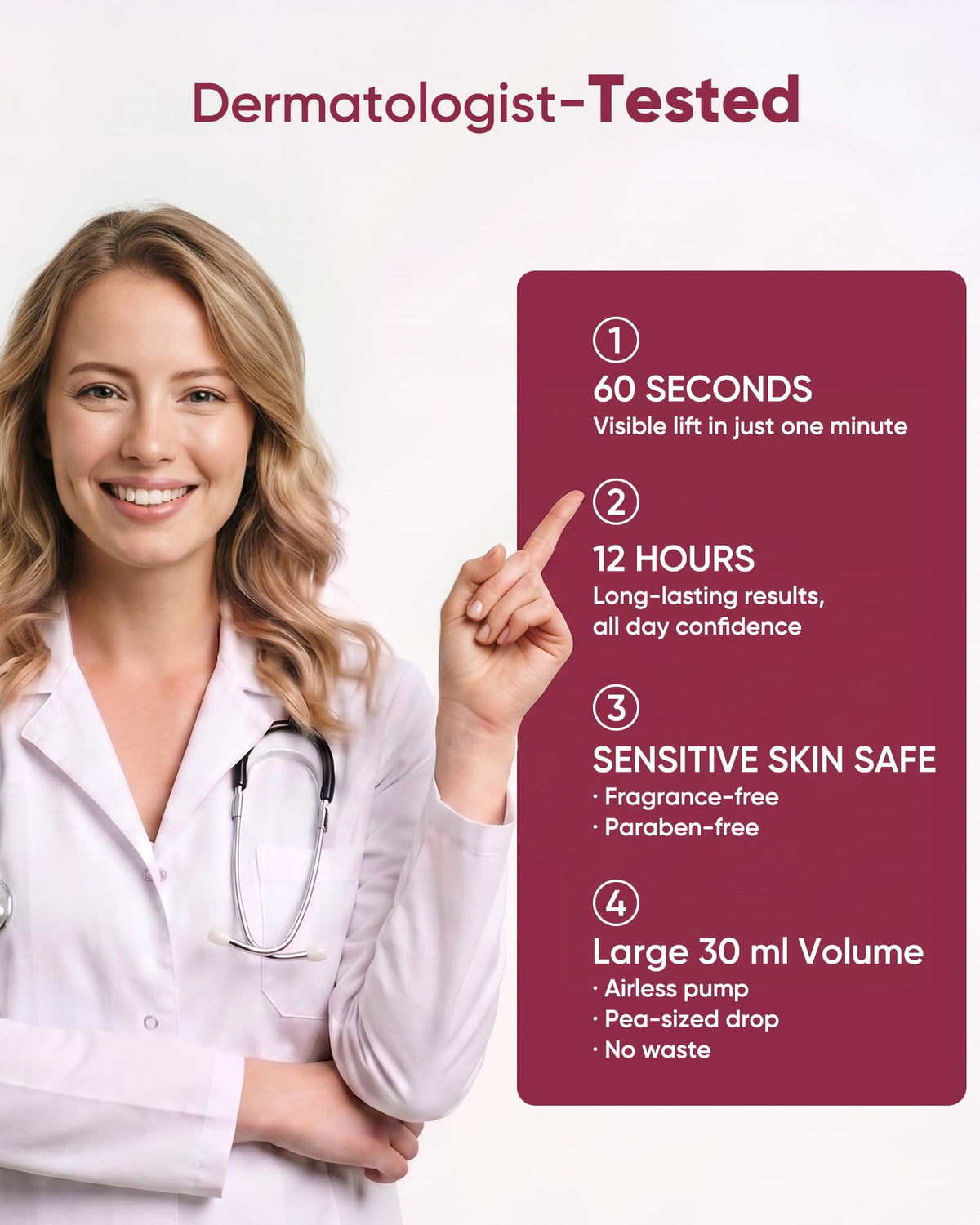 ZVYE Instant Eye Face Lift Cream Ultimate Firming Tightener - ZVYE Official Imagery - 5