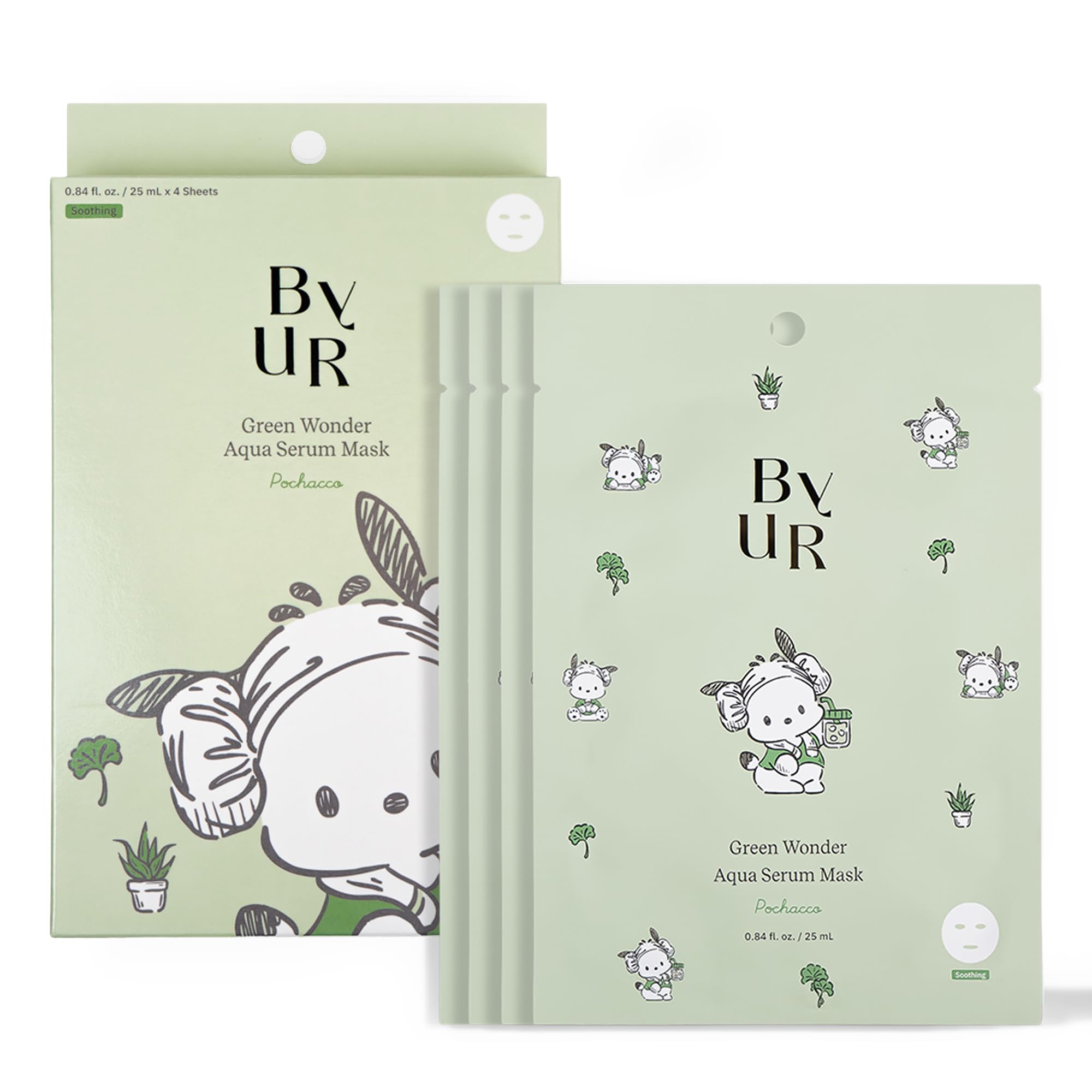 ByUR Honey Gorgeous Sanrio Character Daily Aqua Serum Mask (1 - ByUR
