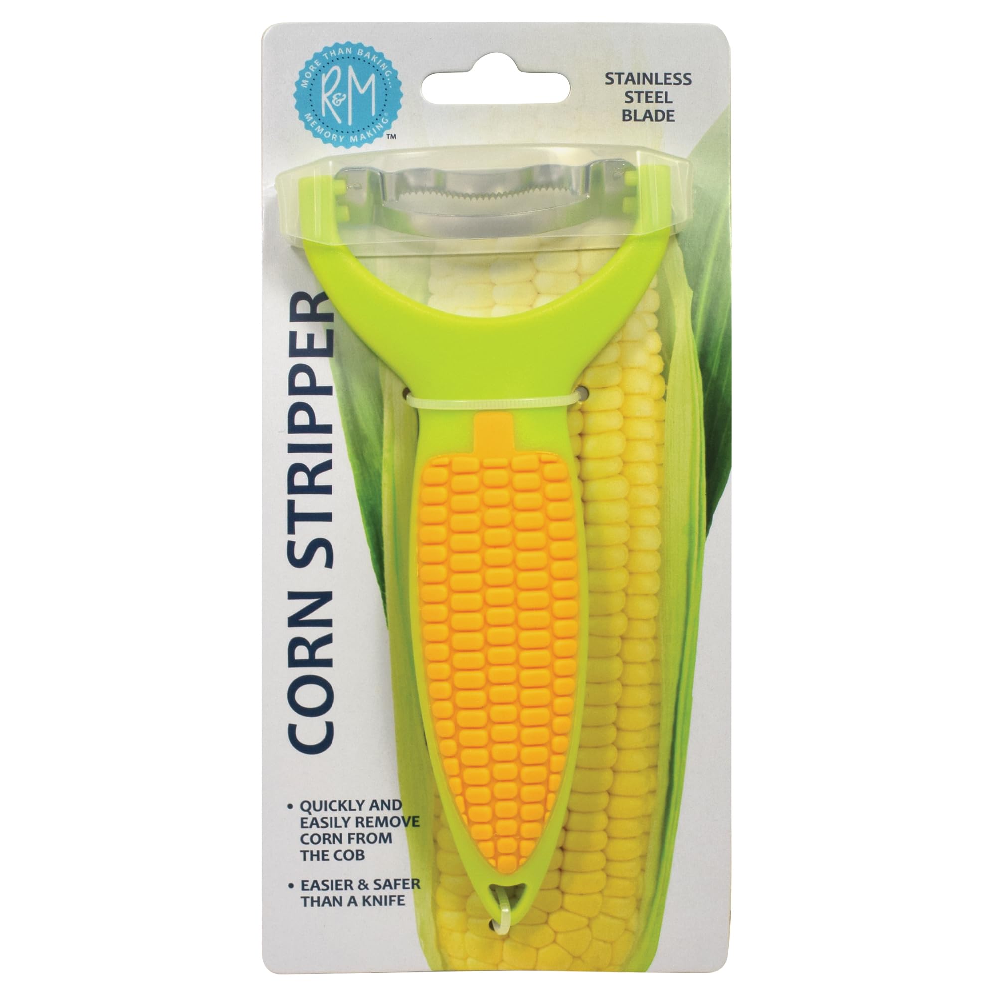 R&M Corn Stripper, Corn Peeler with Stainless Steel Blade. Quickly and - View 1