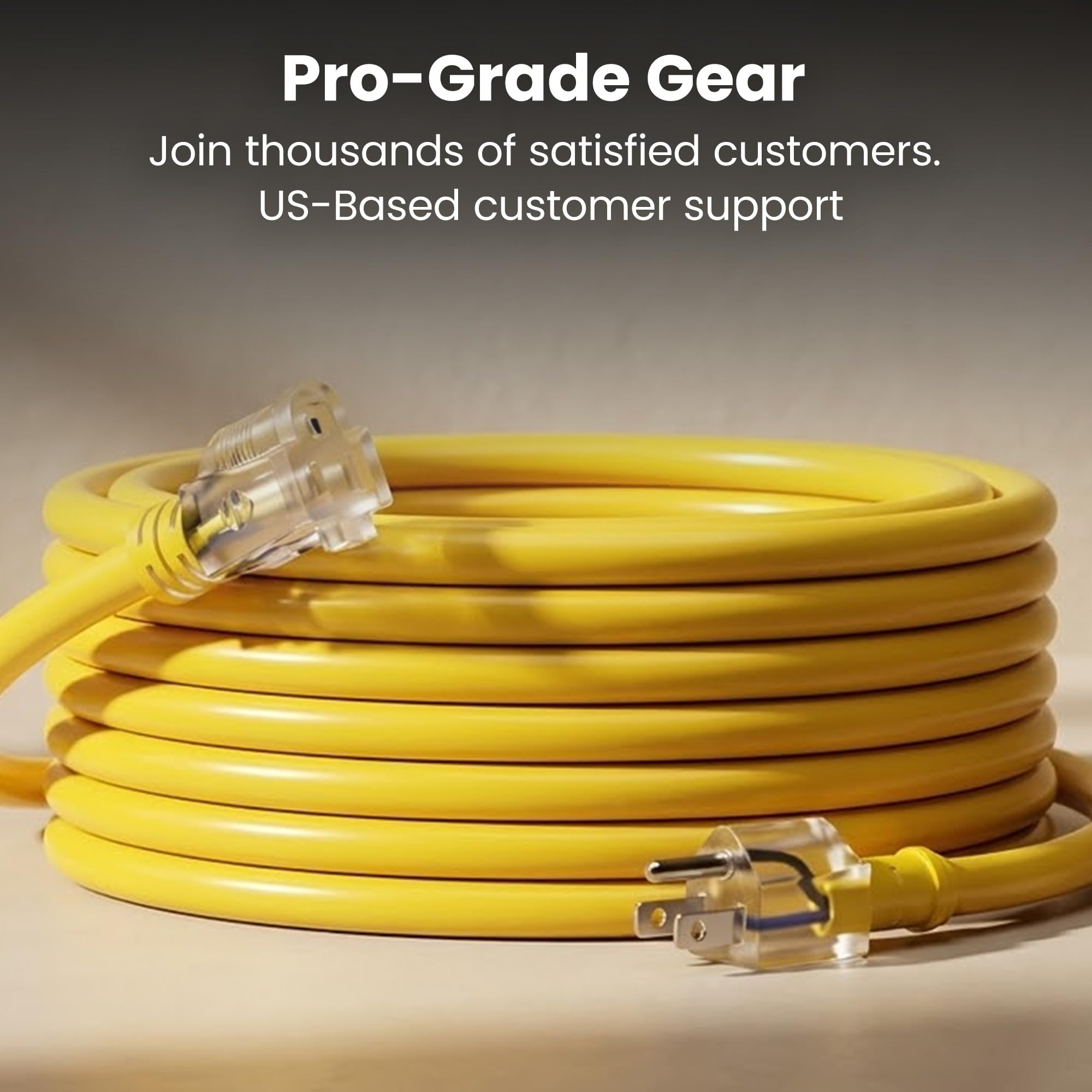 GEARit 100 ft Heavy Duty Outdoor Extension Cord, 10 Gauge 10/3 SJ - GEARit Official Product View 9