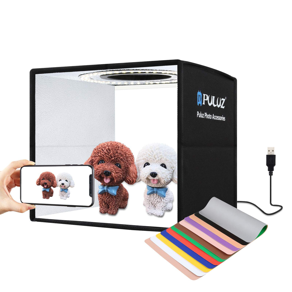 PULUZ 9 8 25cm Foldable Portable Photo Studio Light Box - PULUZ Official Imagery - 1