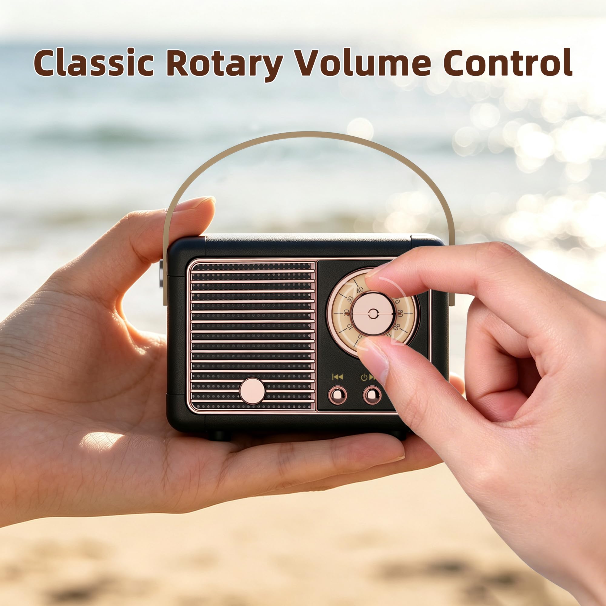 Baolira Retro Bluetooth Speaker, Small Portable Speaker, Gifts for Men - View 9
