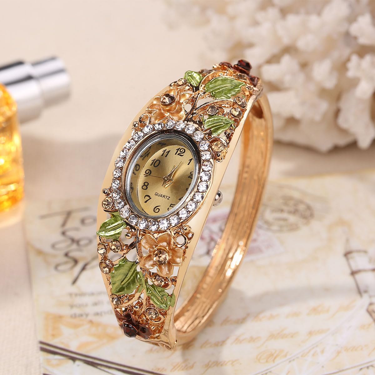 Women Ladies 5 Pcs Wholesale Watch Elegant Bangle Bracelet - Dacdyi Official Imagery - 4