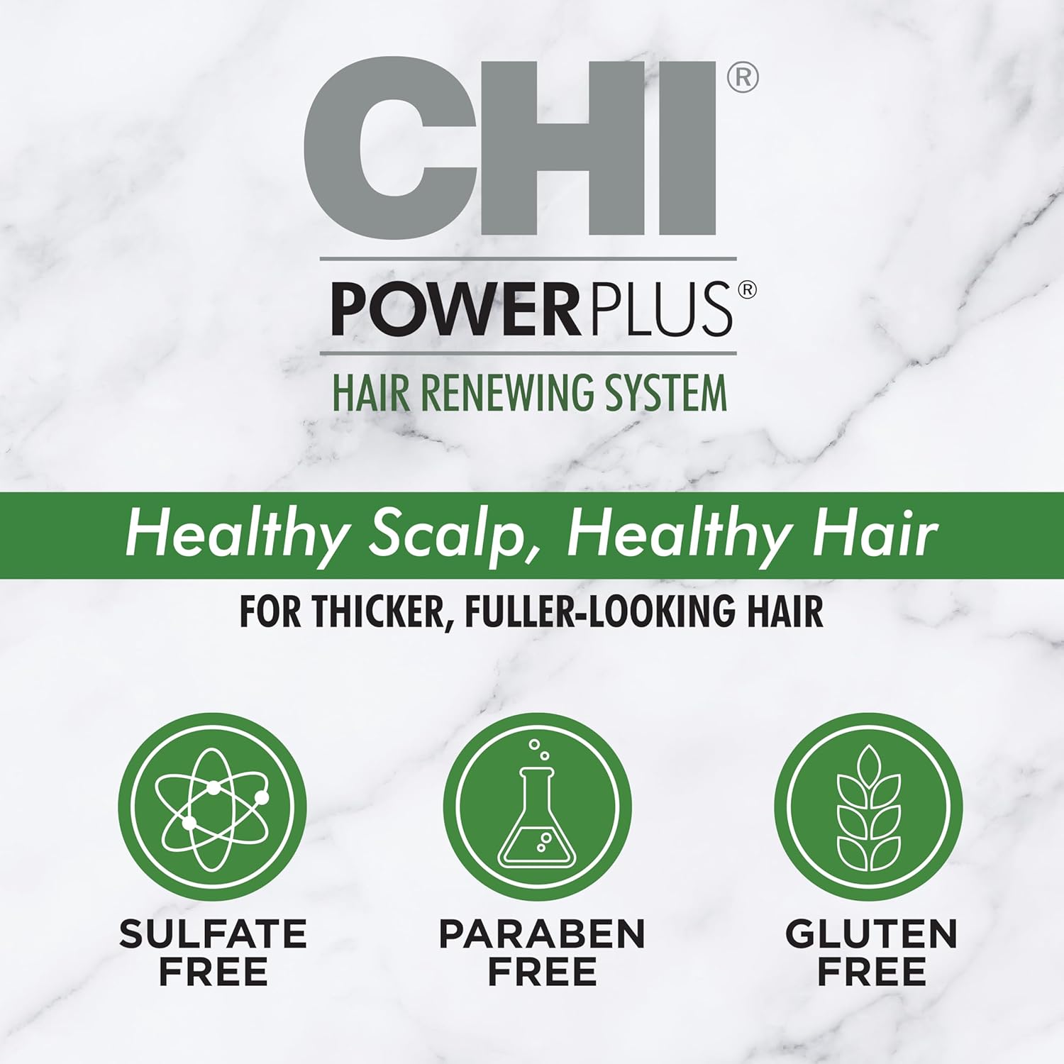 Elefair CHI Powerplus Nourishing Conditioner for hair renewal, healthy scalp, and shiny, smooth hair in a sleek bottle.